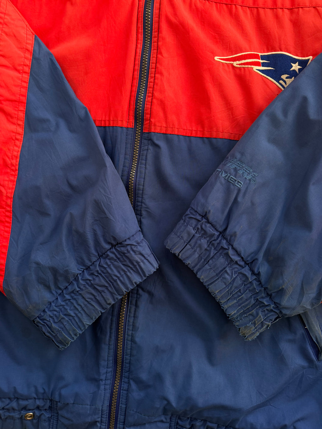 NFL jakke | Vintage New England Patriots | Blå/rød | XL