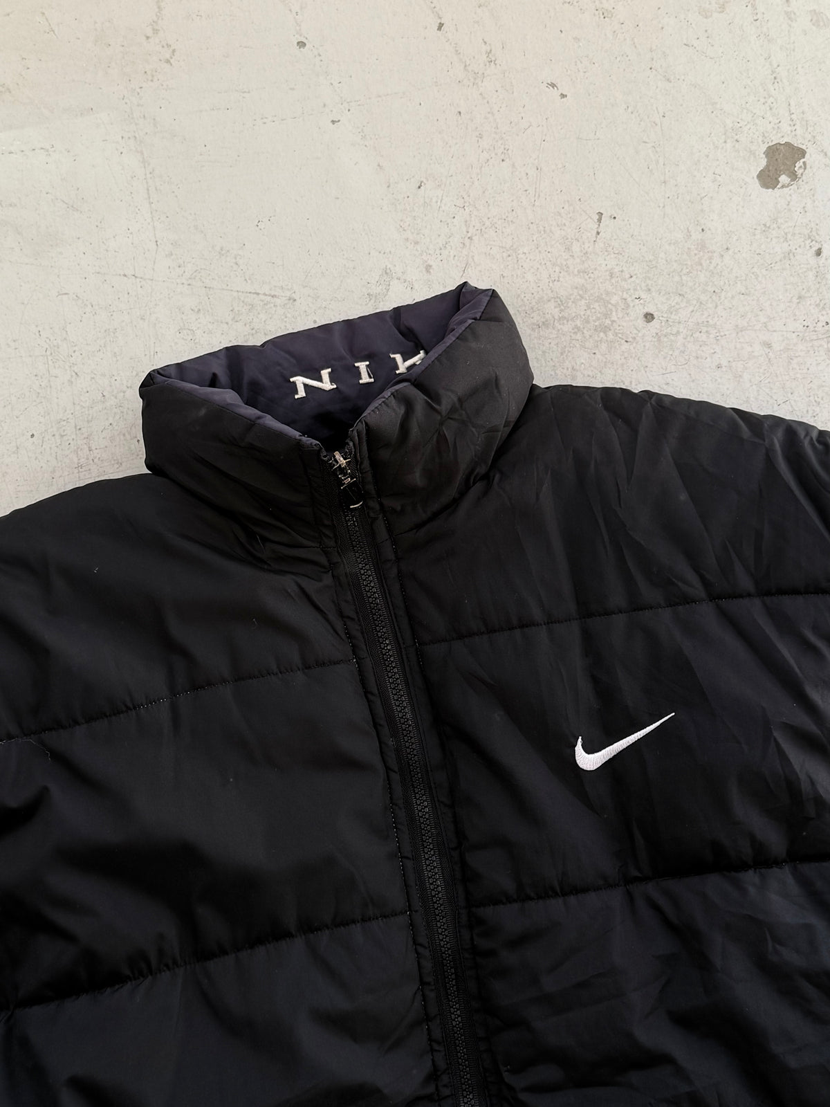 Nike | Vintage Reversible Puffer Vest | Sort / Navy | XL