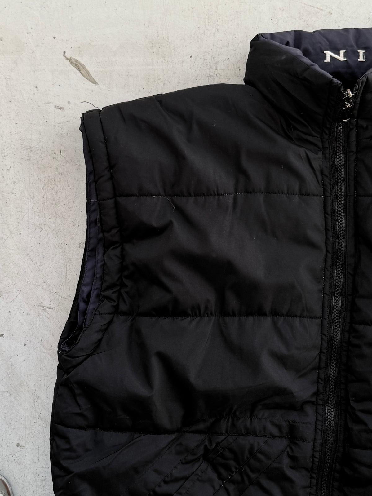 Nike | Vintage Reversible Puffer Vest | Sort / Navy | XL