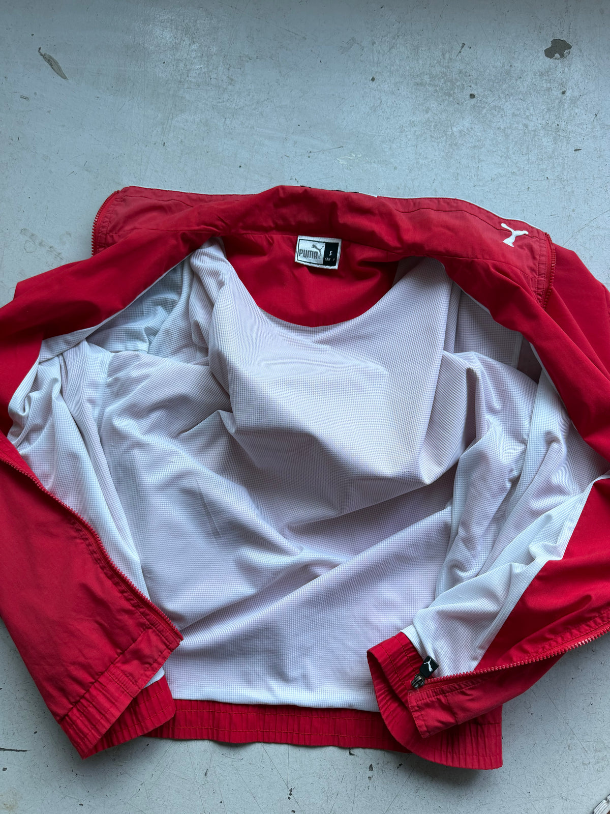 Puma | Vintage Track Jacket | Rød / Navy | L