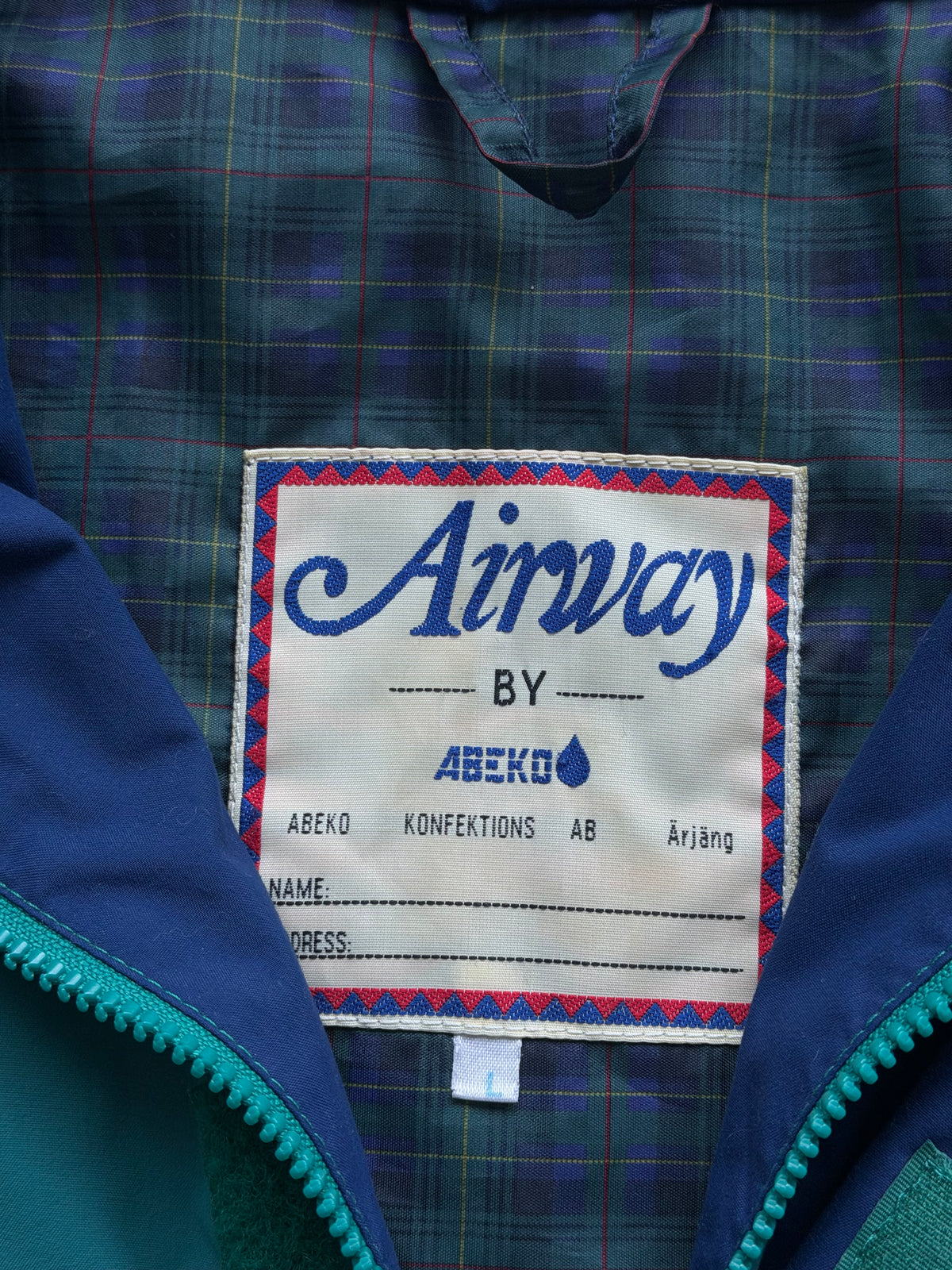 Airway by Abeko | Vintage regnsæt | Turkis | L