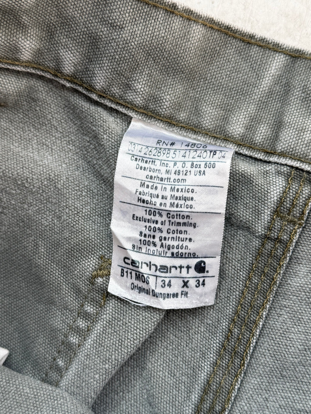 Carhartt | Dungaree Fit | Grågrøn | W34/L34