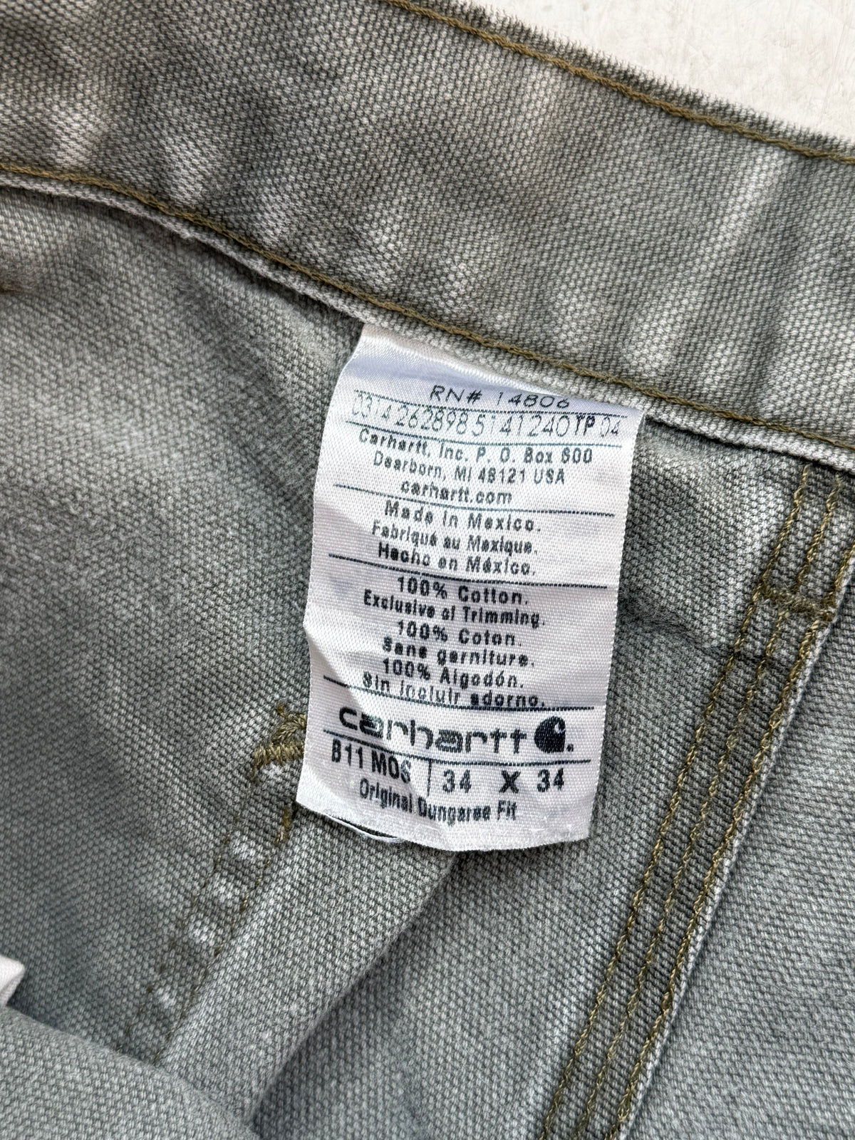 Carhartt | Dungaree Fit | Grågrøn | W34/L34