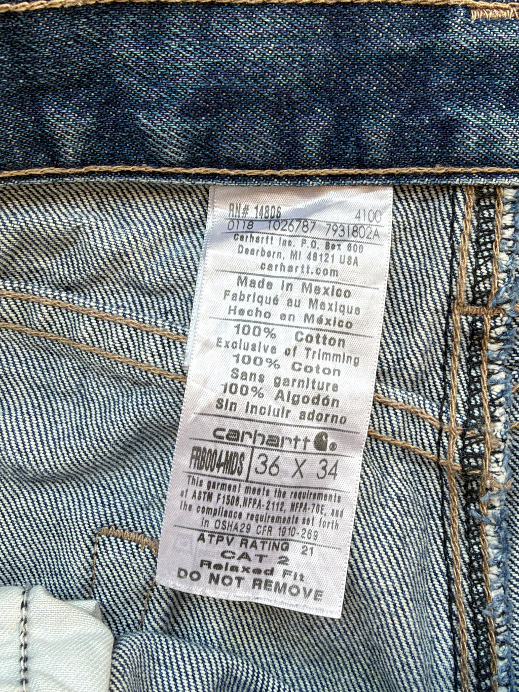Carhartt | Relaxed Fit Jeans | Blå | W36/L34