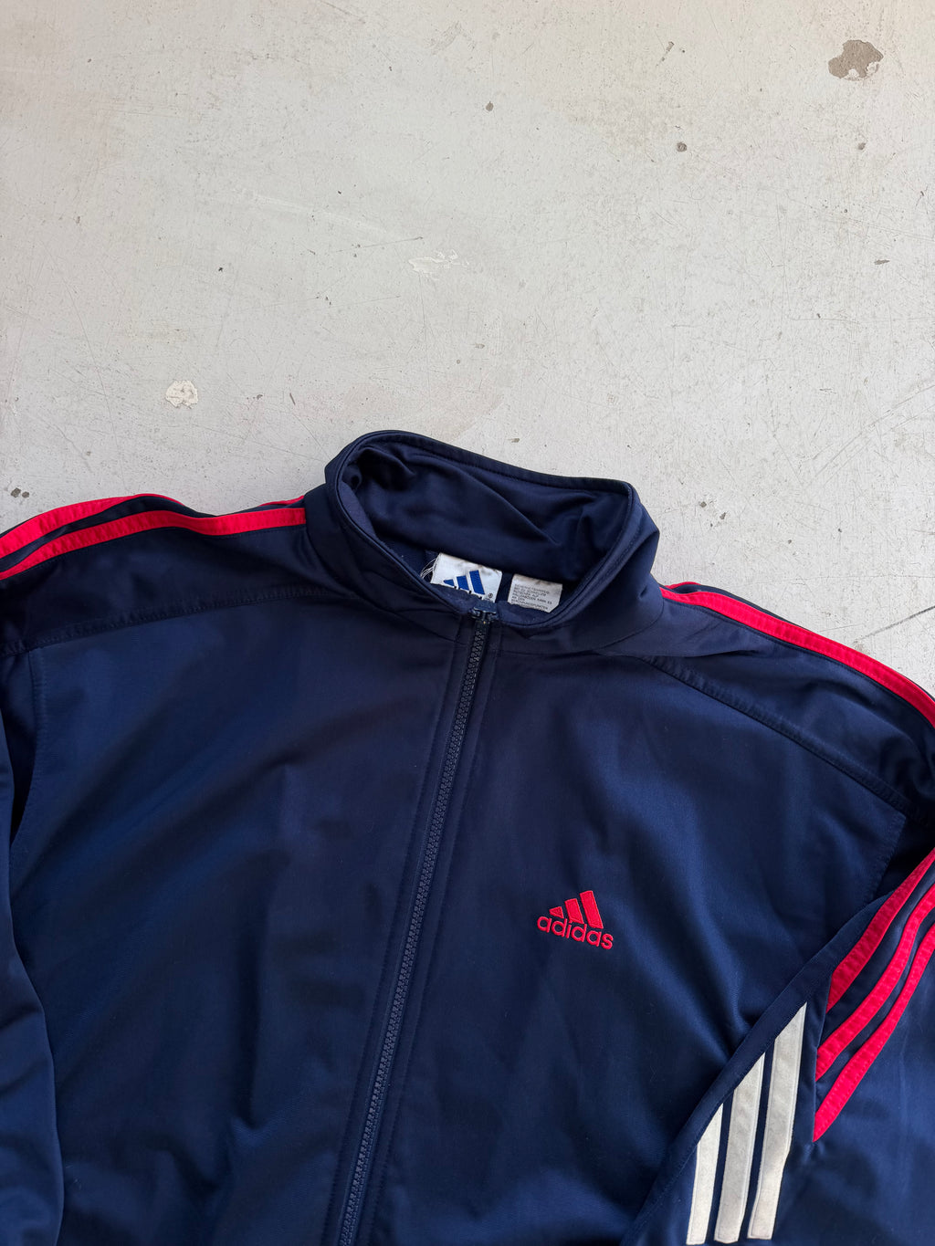 Adidas | Vintage track jacket | Navy/rød | M