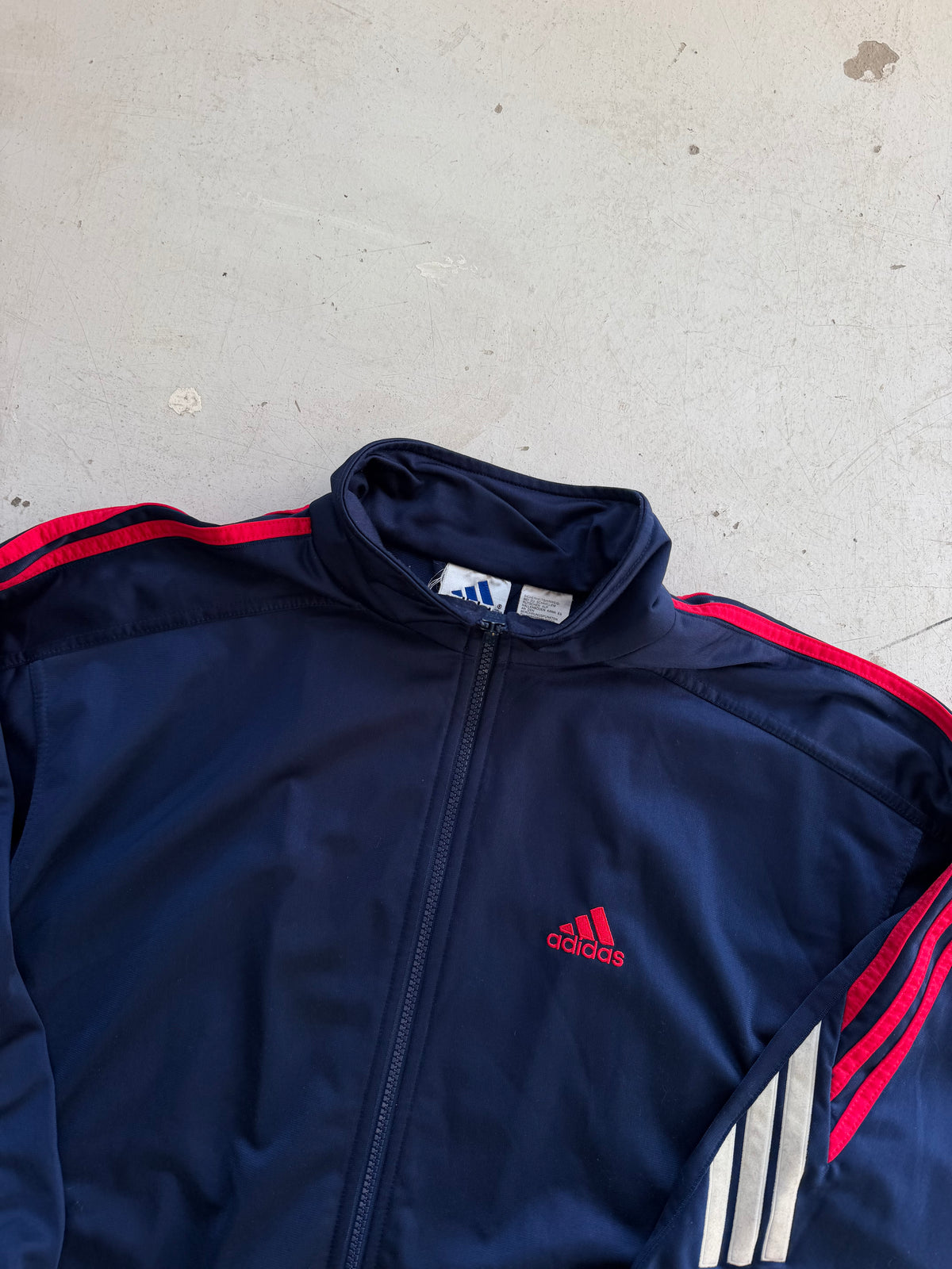 Adidas | Vintage track jacket | Navy/rød | M