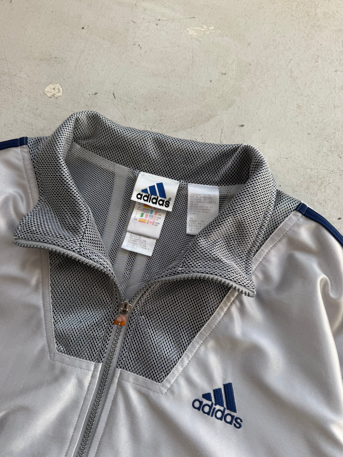 Adidas | Vintage track jacket | Sølv | S