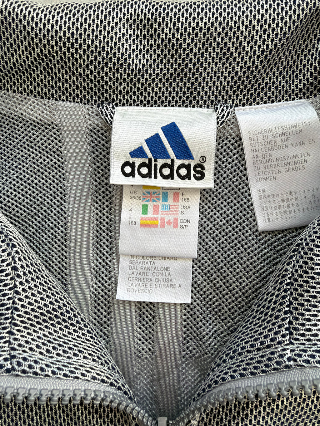 Adidas | Vintage track jacket | Sølv | S