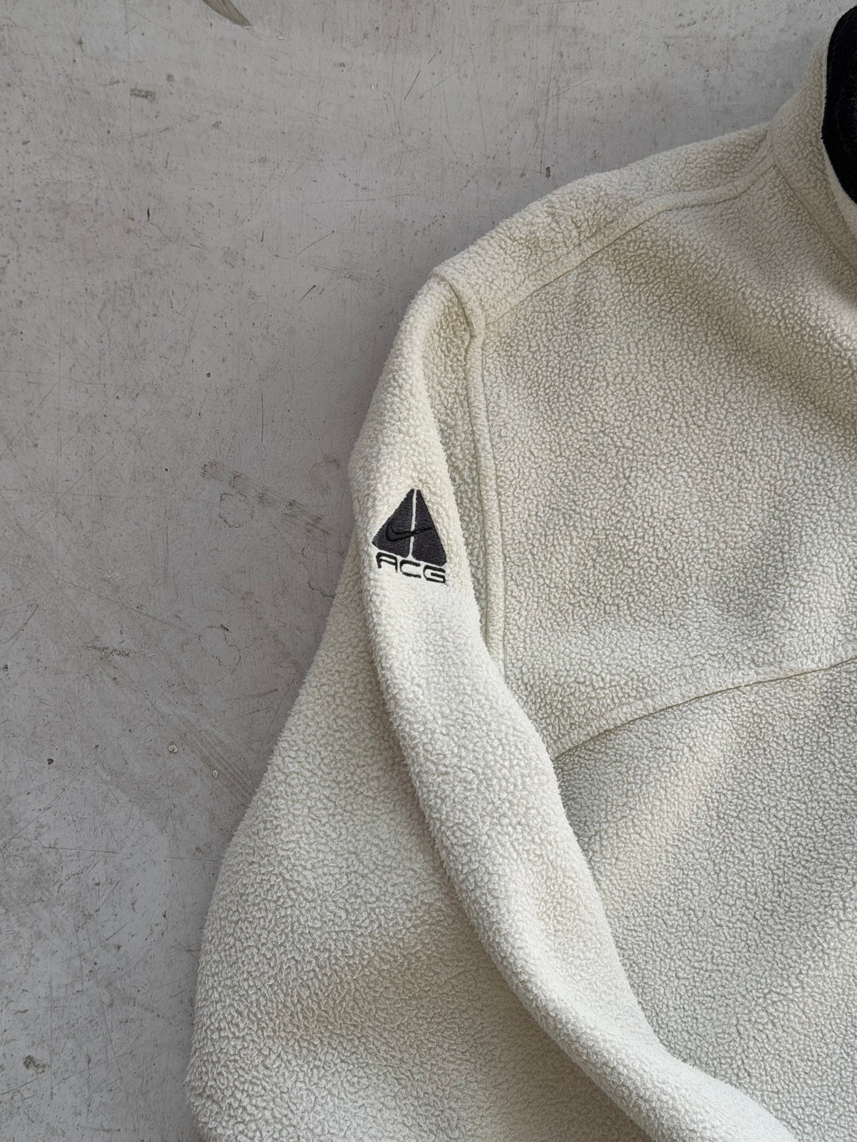 Nike ACG | Vintage fleecejakke | hvid| L