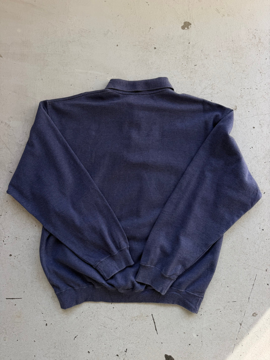 Lacoste | Vintage polo sweatshirt | Støvet lilla | L