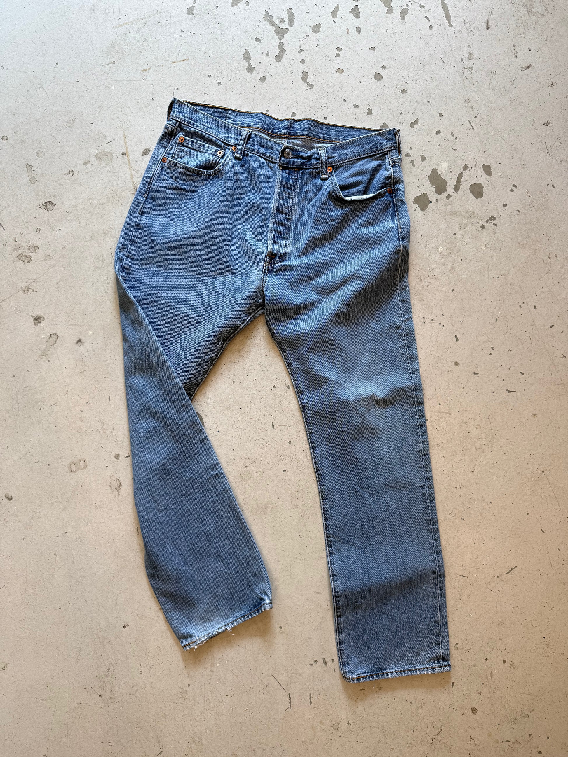Levi’s 501 vintage jeans W35/L32 – klassisk straight fit denim blå 90’erne