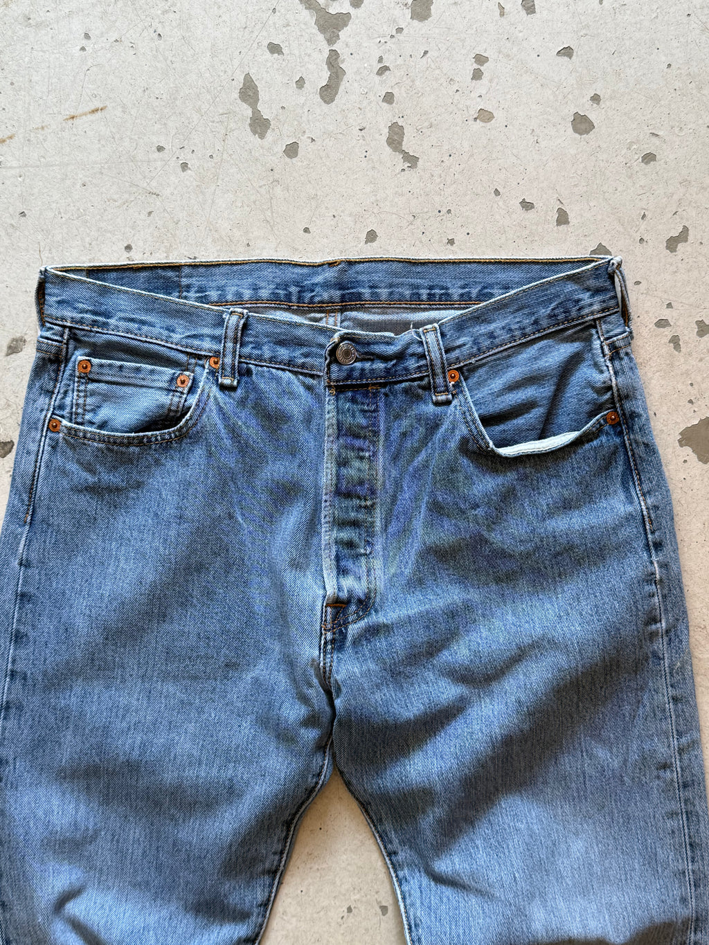 Levi’s 501 vintage jeans W35/L32 – klassisk straight fit denim blå 90’erne