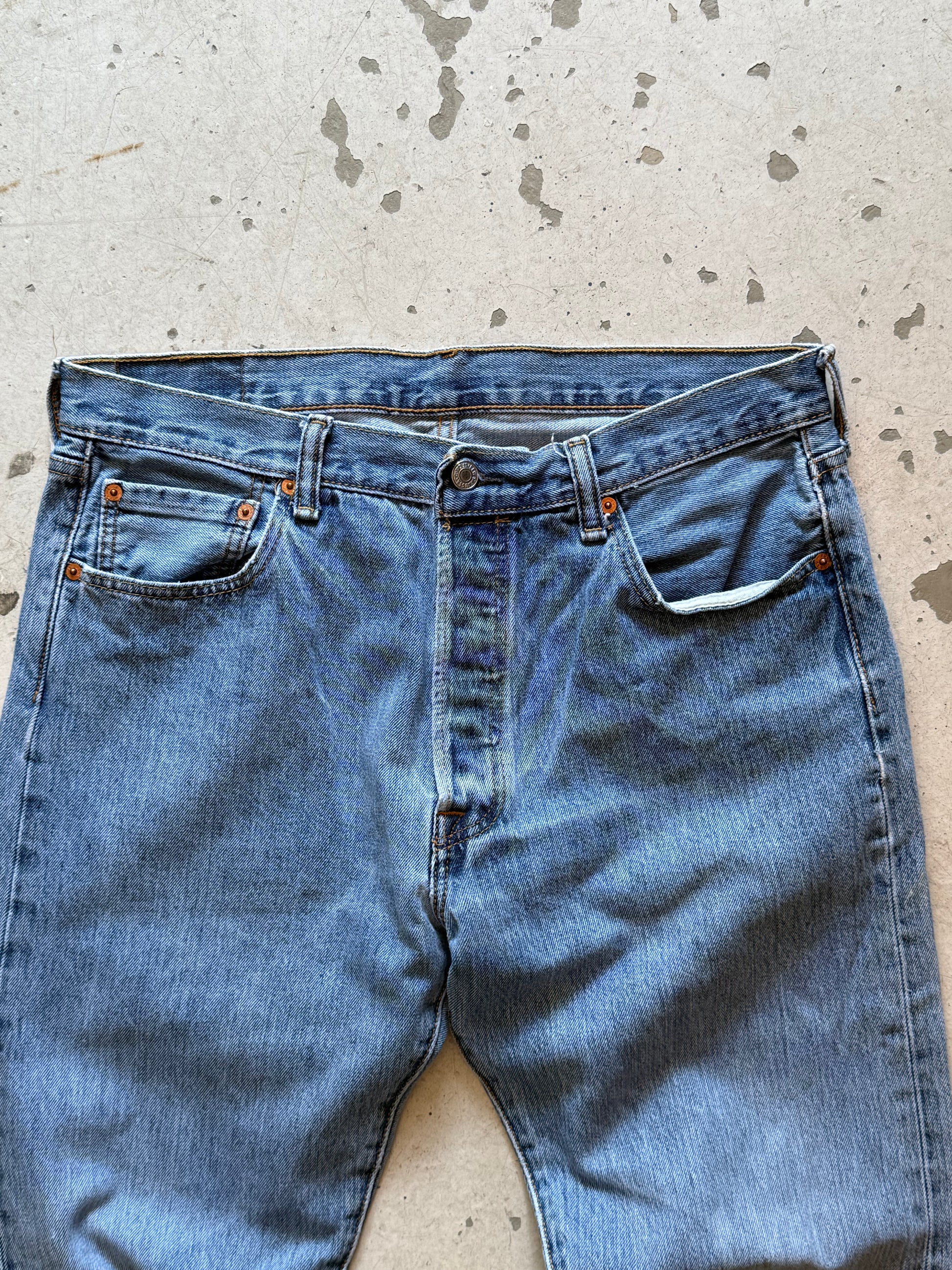 Levi’s 501 vintage jeans W35/L32 – klassisk straight fit denim blå 90’erne