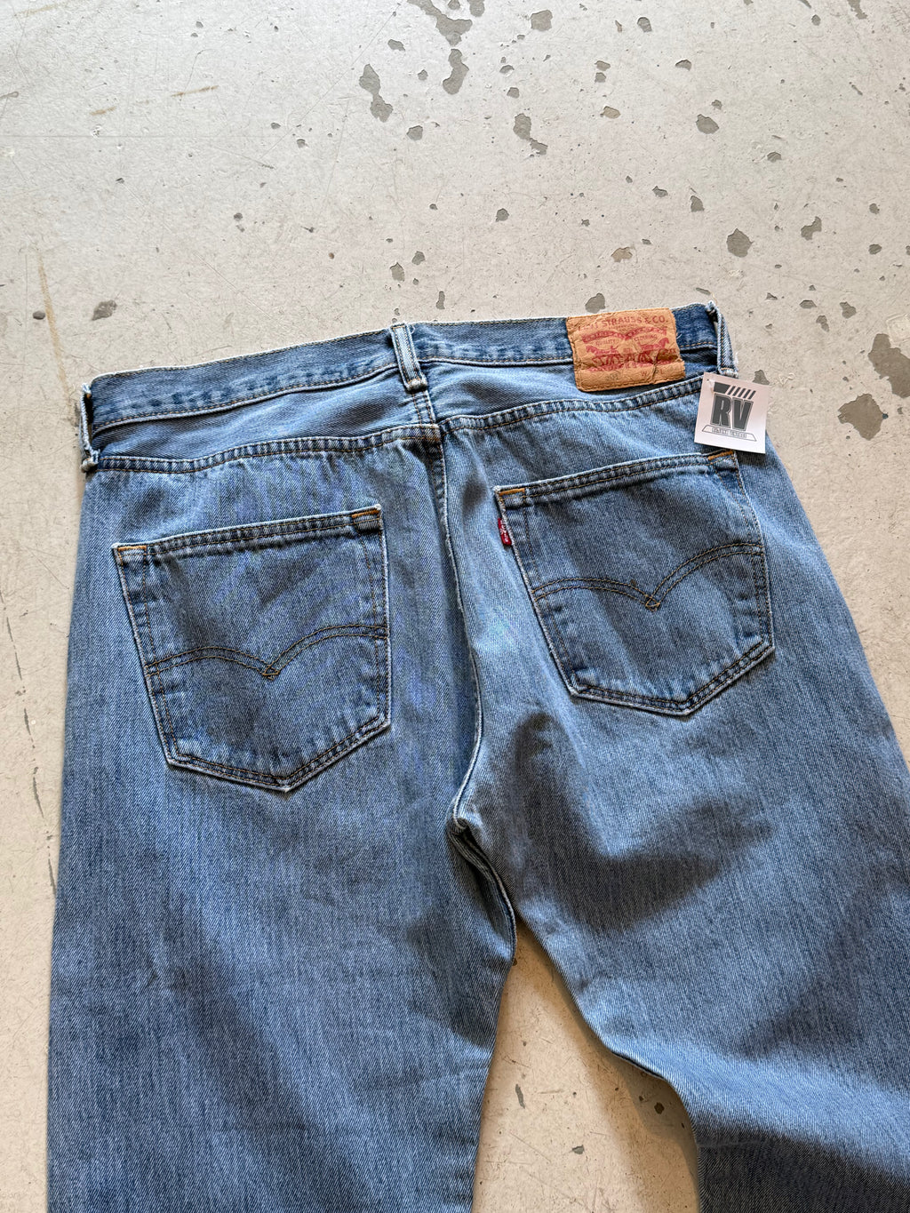 Levi’s 501 vintage jeans W35/L32 – klassisk straight fit denim blå 90’erne