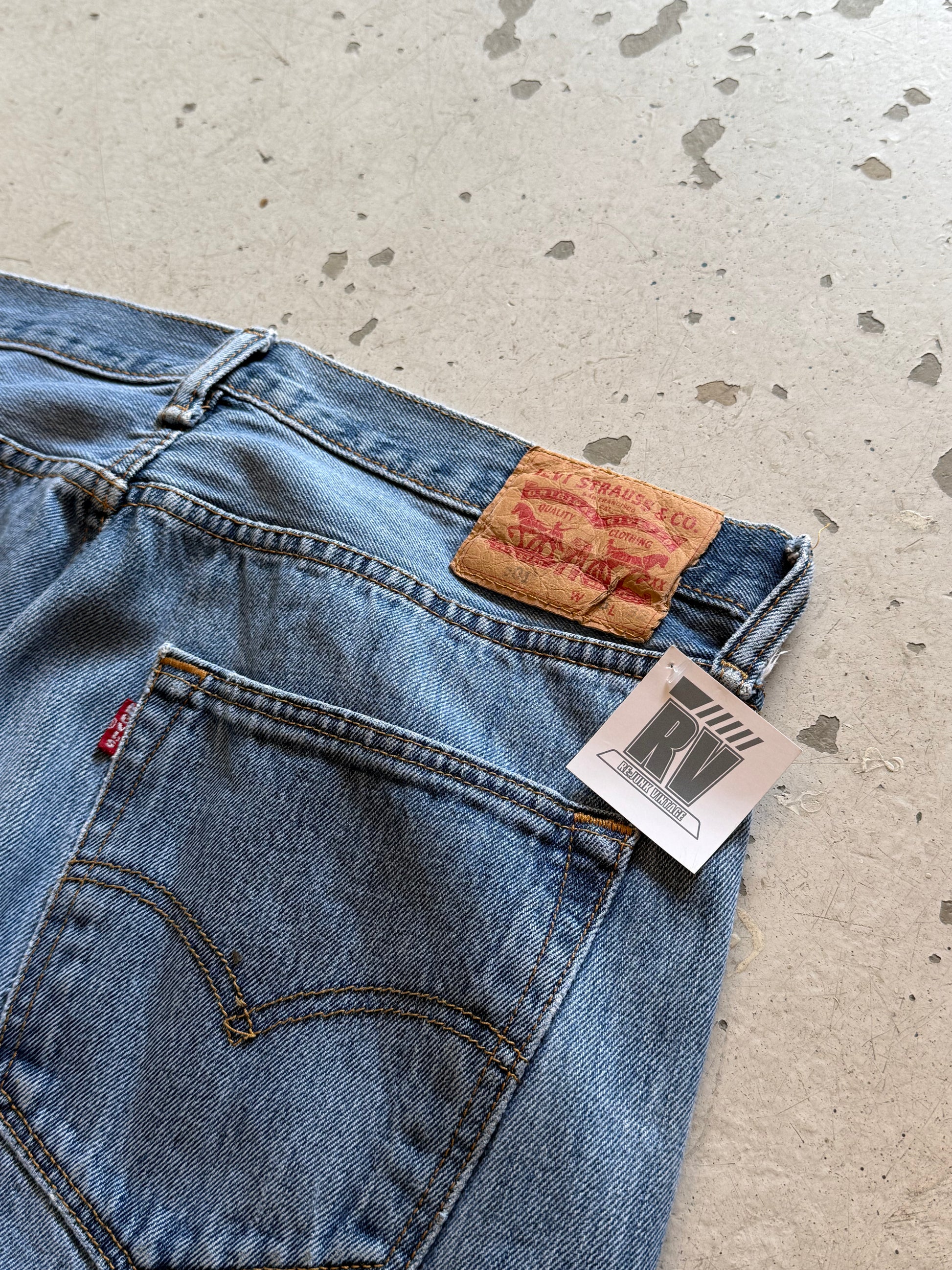 Levi’s 501 vintage jeans W35/L32 – klassisk straight fit denim blå 90’erne