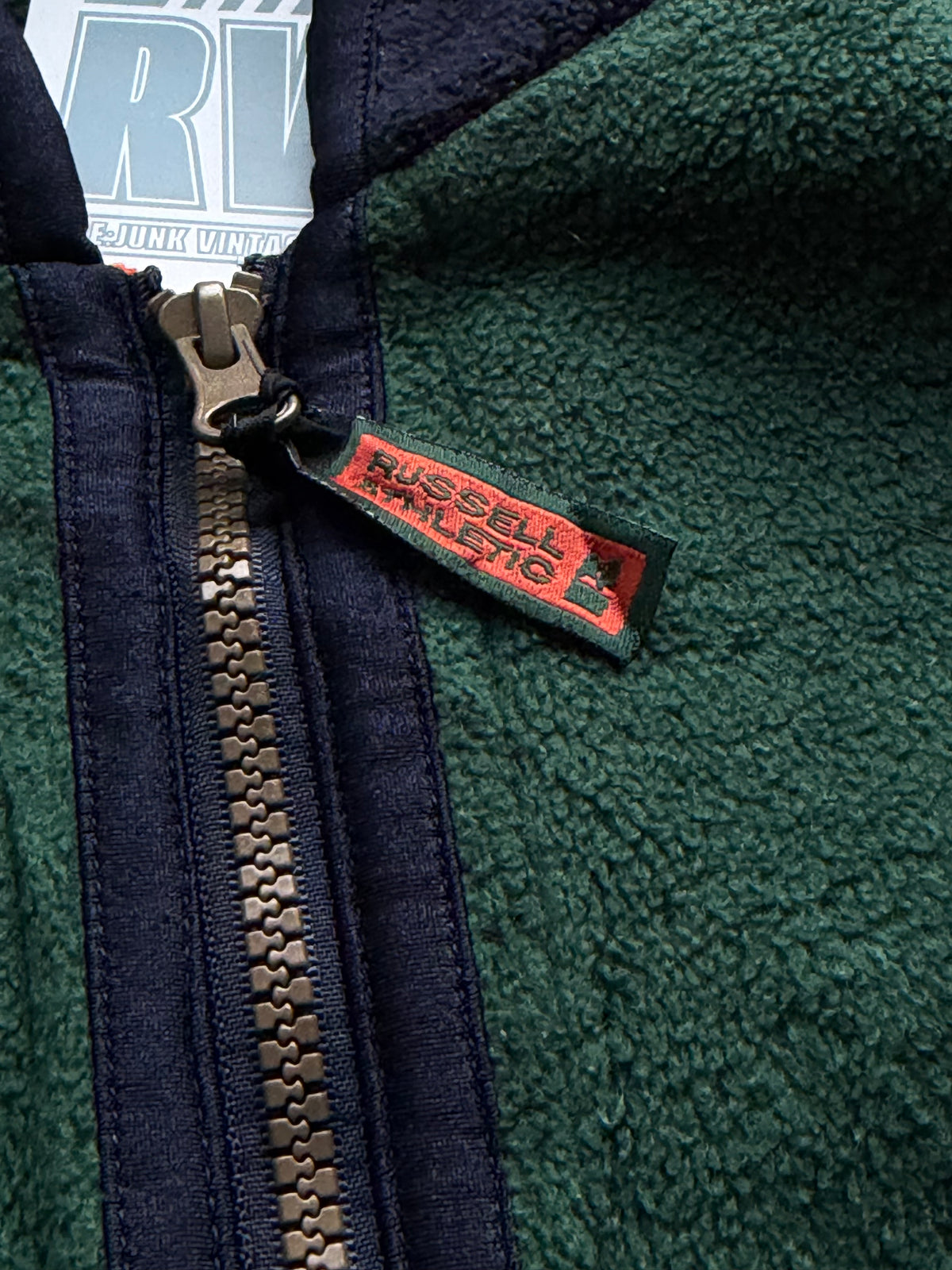 Russell Athletic | Vintage 1/4 Zip Fleece | Mørkegrøn | M
