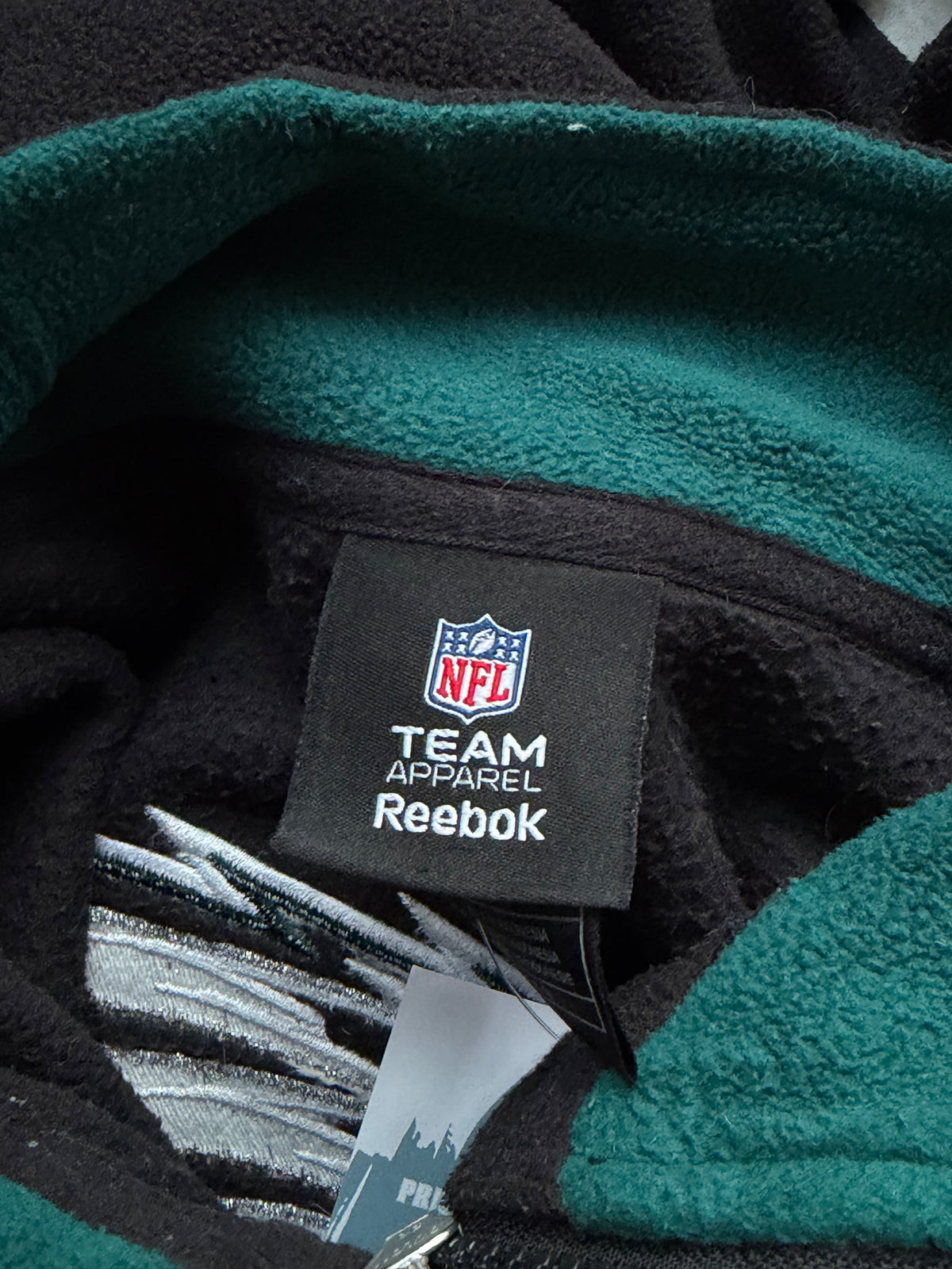 Reebok | Vintage Eagles fleece | Sort/grøn | M