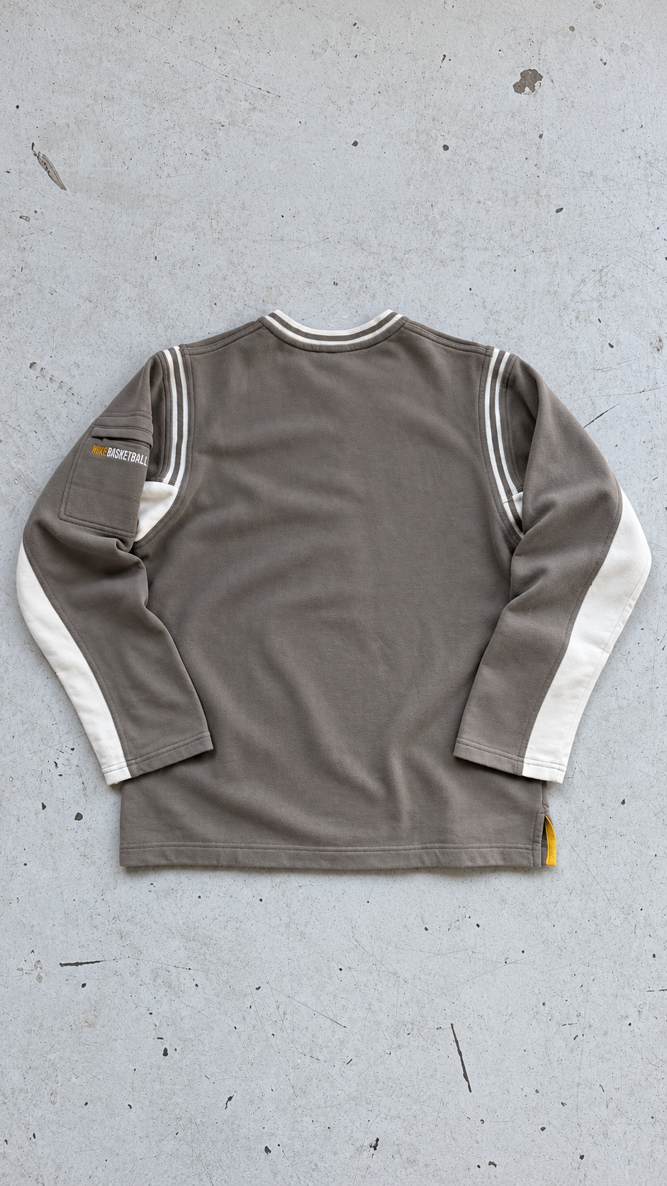 Nike | Vintage langærmet trøje | Grå/hvid | S