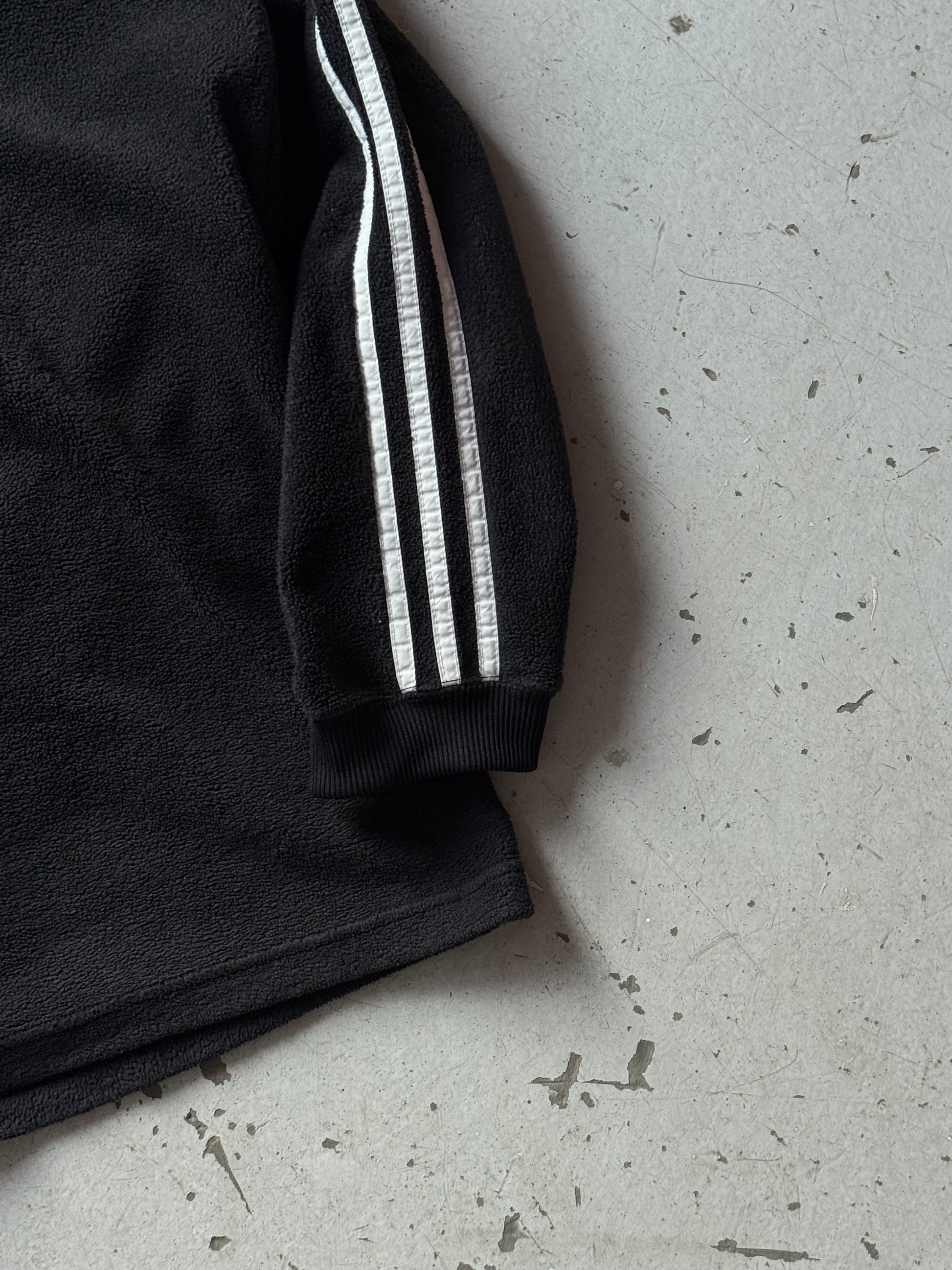 Adidas | fleece 1/4 zip trøje | sort | XL - Re:Junk Vintage