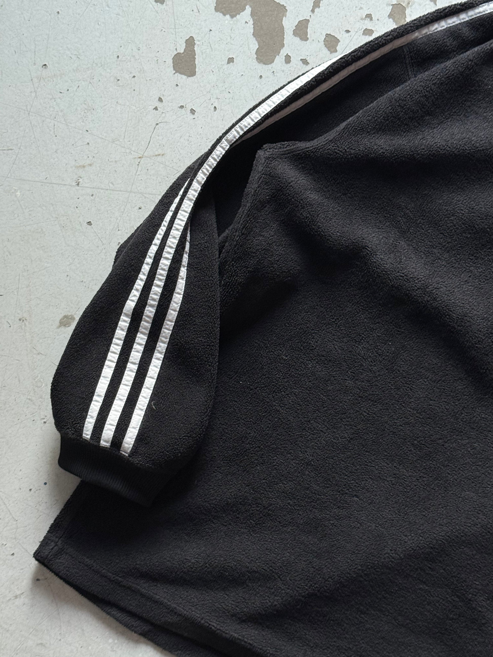 Adidas | fleece 1/4 zip trøje | sort | XL - Re:Junk Vintage