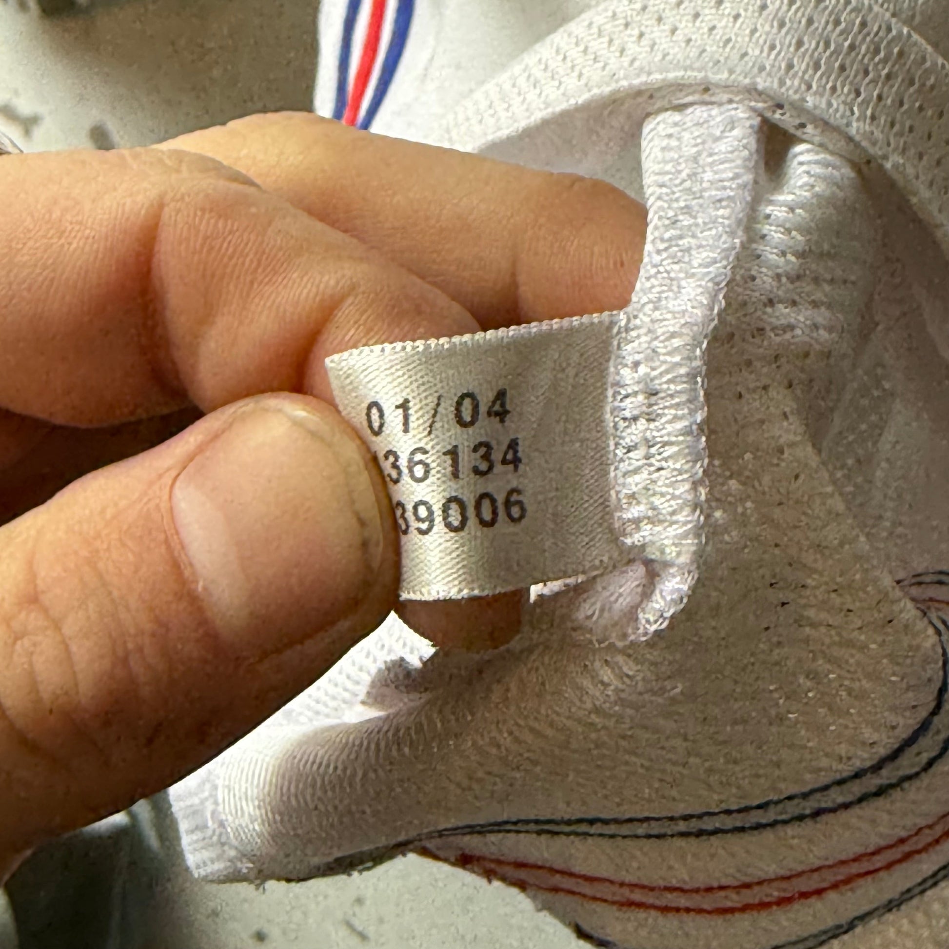 Adidas France | Fodboldtrøje | Hvid/Blå/Rød | Large - Re:Junk Vintage