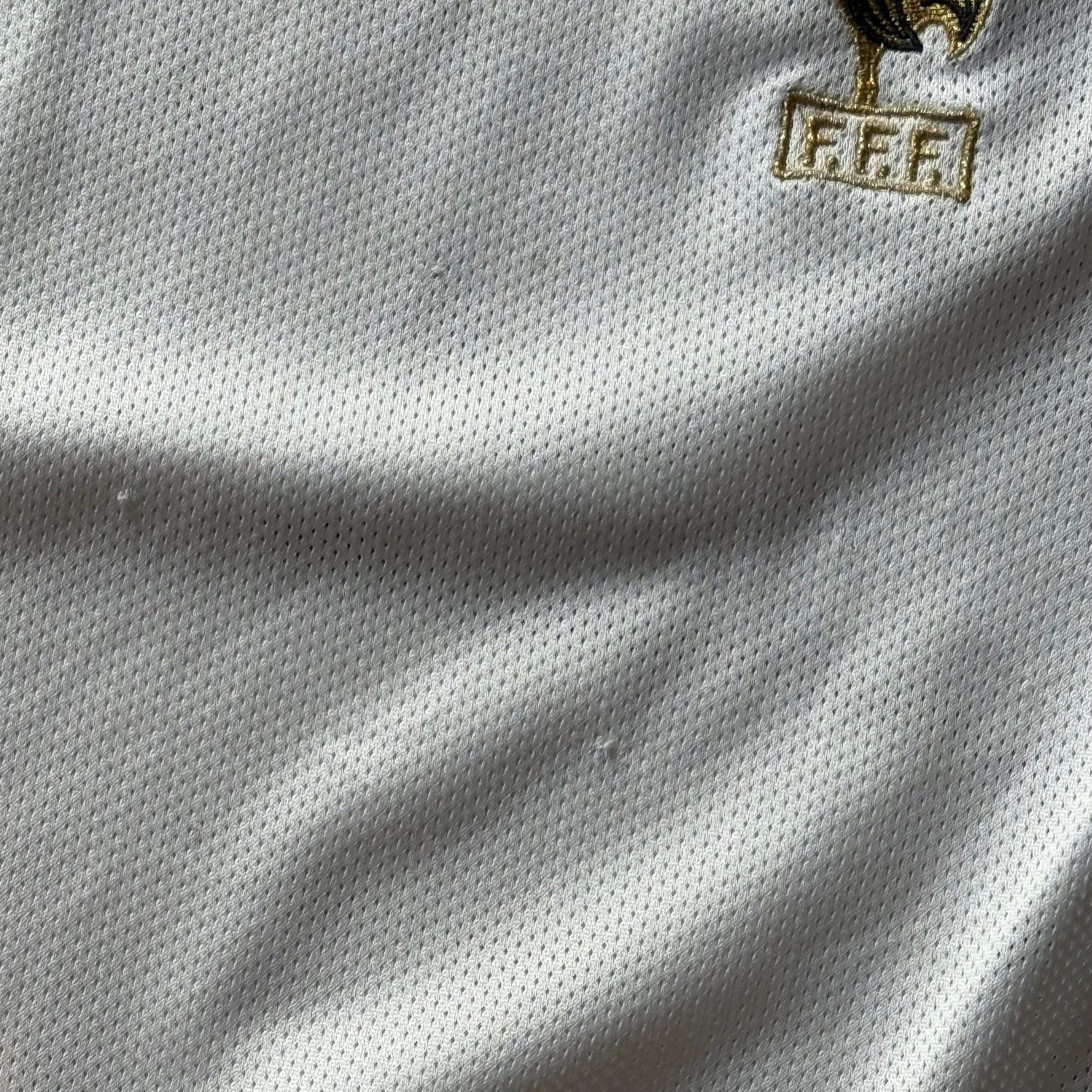 Adidas France | Fodboldtrøje | Hvid/Blå/Rød | Large - Re:Junk Vintage