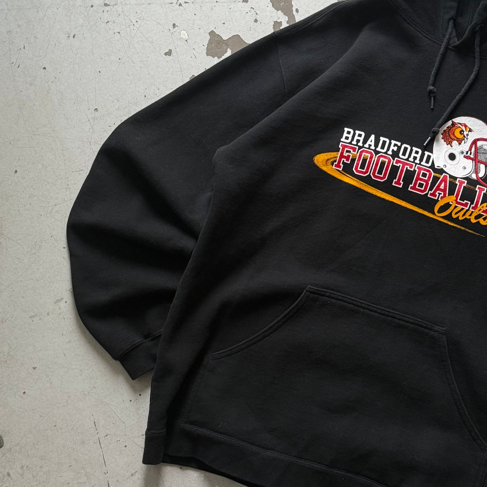 Adidas | Hoodie | Sort Football | Large - Re:Junk Vintage