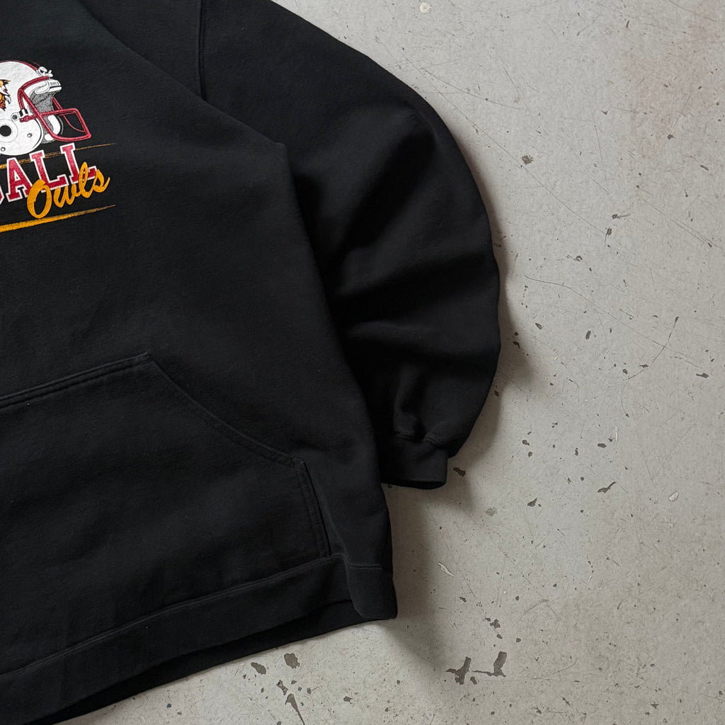 Adidas | Hoodie | Sort Football | Large - Re:Junk Vintage