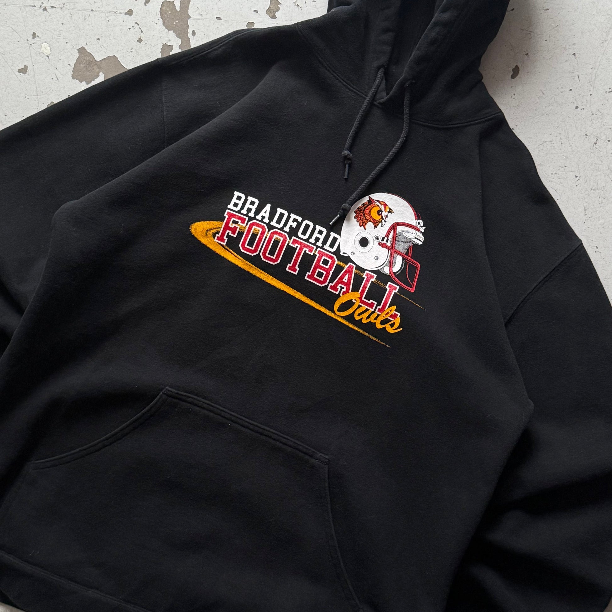 Adidas | Hoodie | Sort Football | Large - Re:Junk Vintage