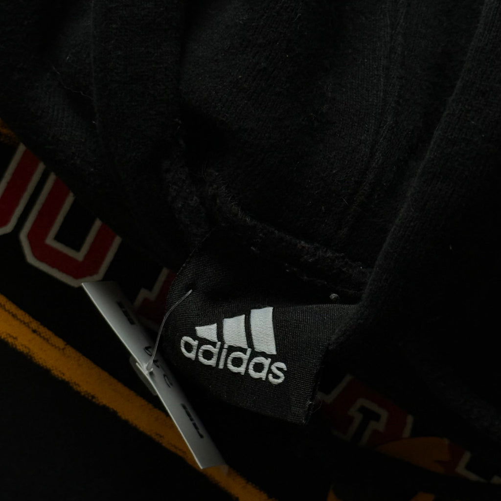 Adidas | Hoodie | Sort Football | Large - Re:Junk Vintage