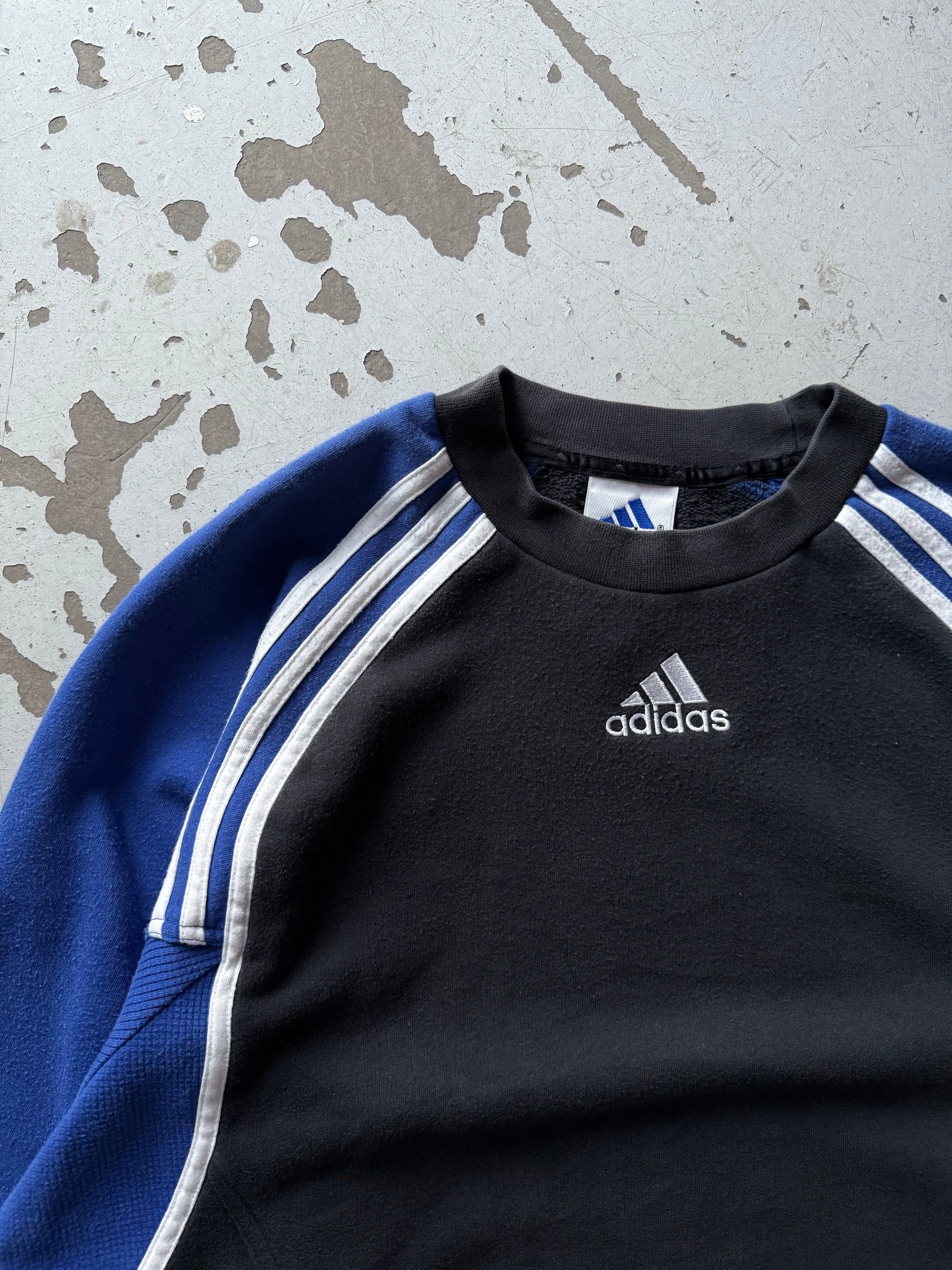 Adidas | sweatshirt | sort/blå | M - Re:Junk Vintage