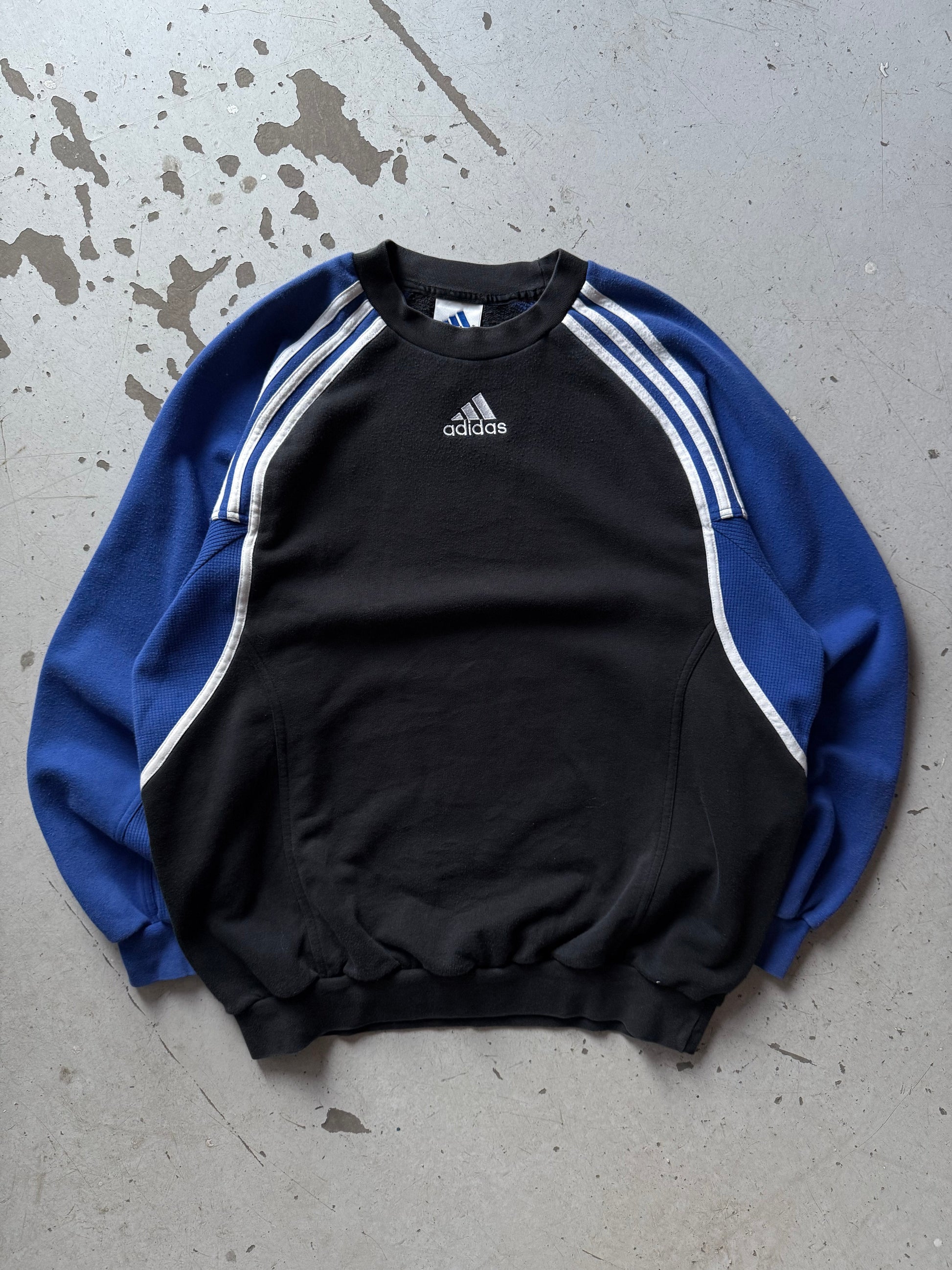 Adidas | sweatshirt | sort/blå | M - Re:Junk Vintage