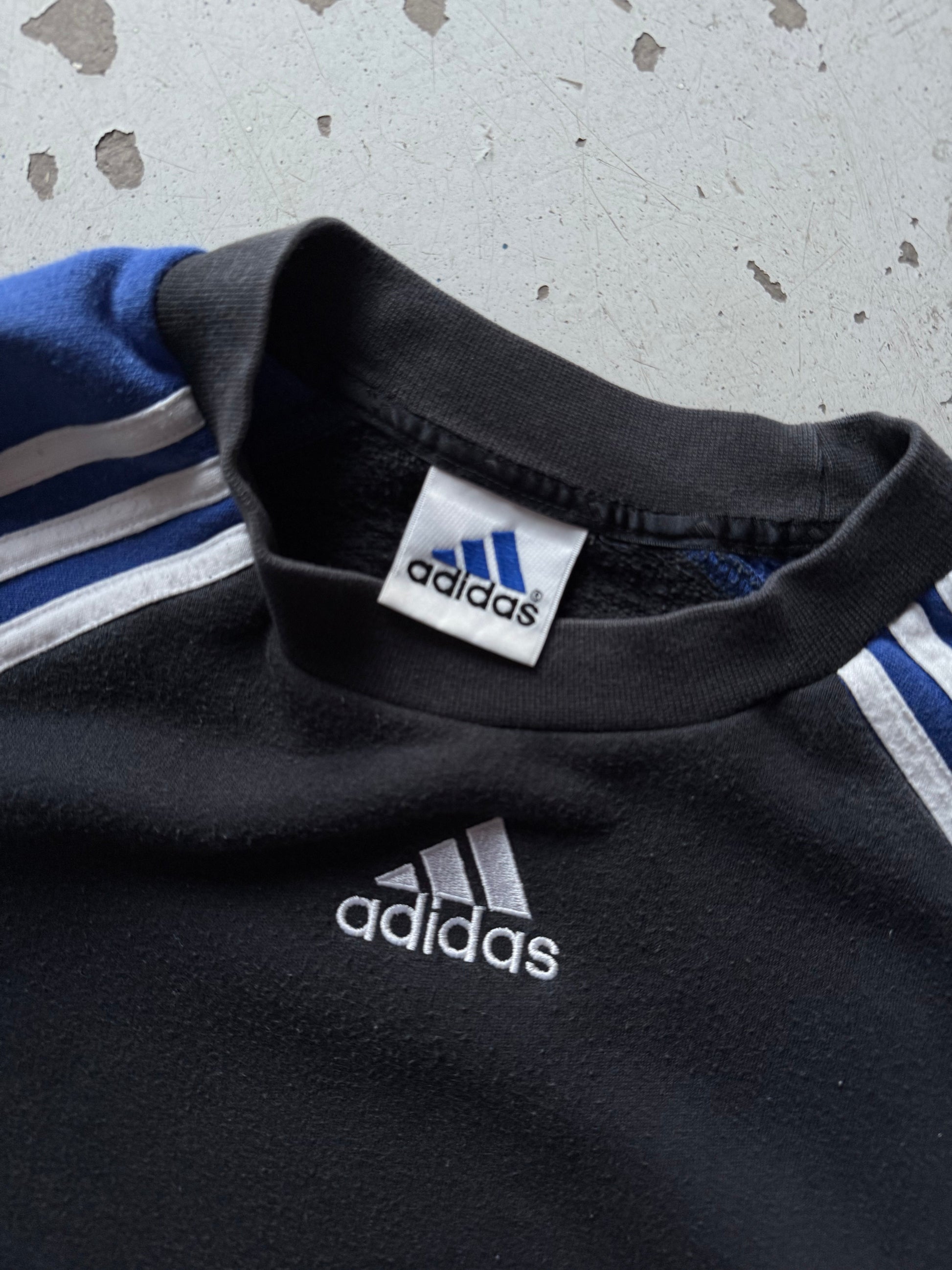 Adidas | sweatshirt | sort/blå | M - Re:Junk Vintage