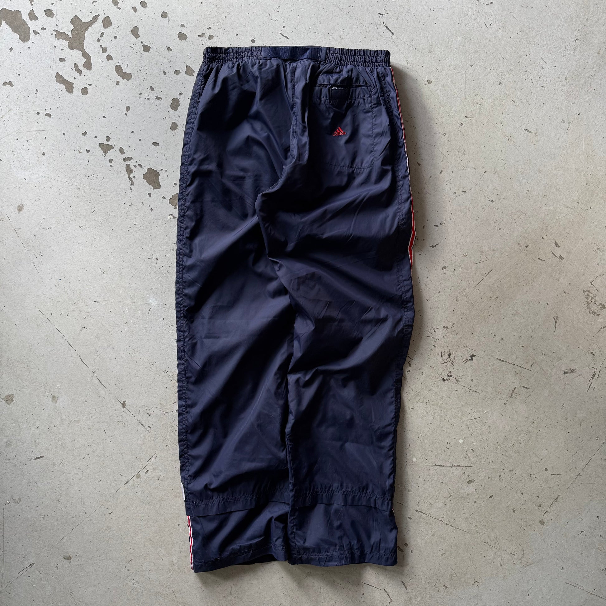 Adidas | track pants | navy/rød/hvid | S - Re:Junk Vintage
