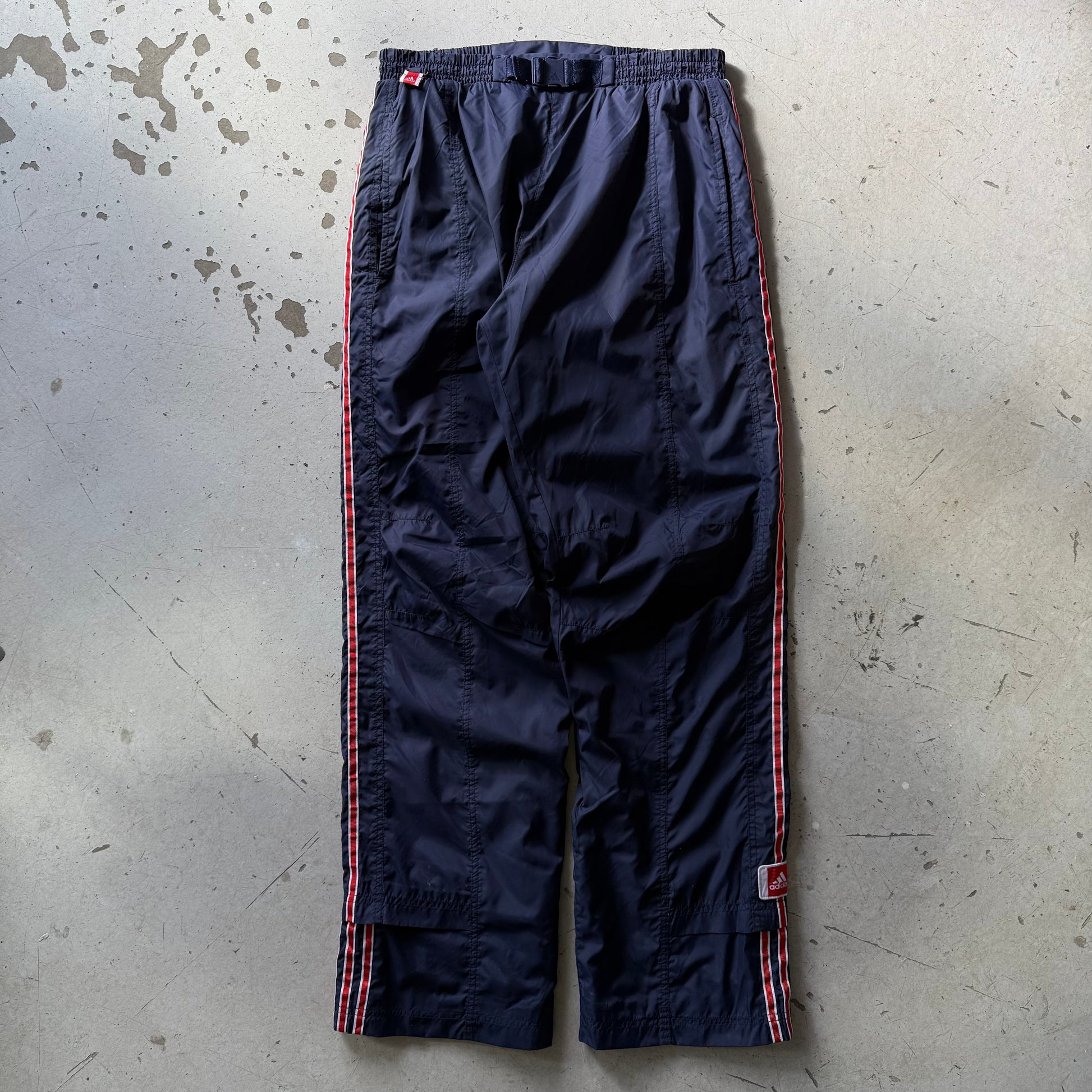 Adidas | track pants | navy/rød/hvid | S - Re:Junk Vintage