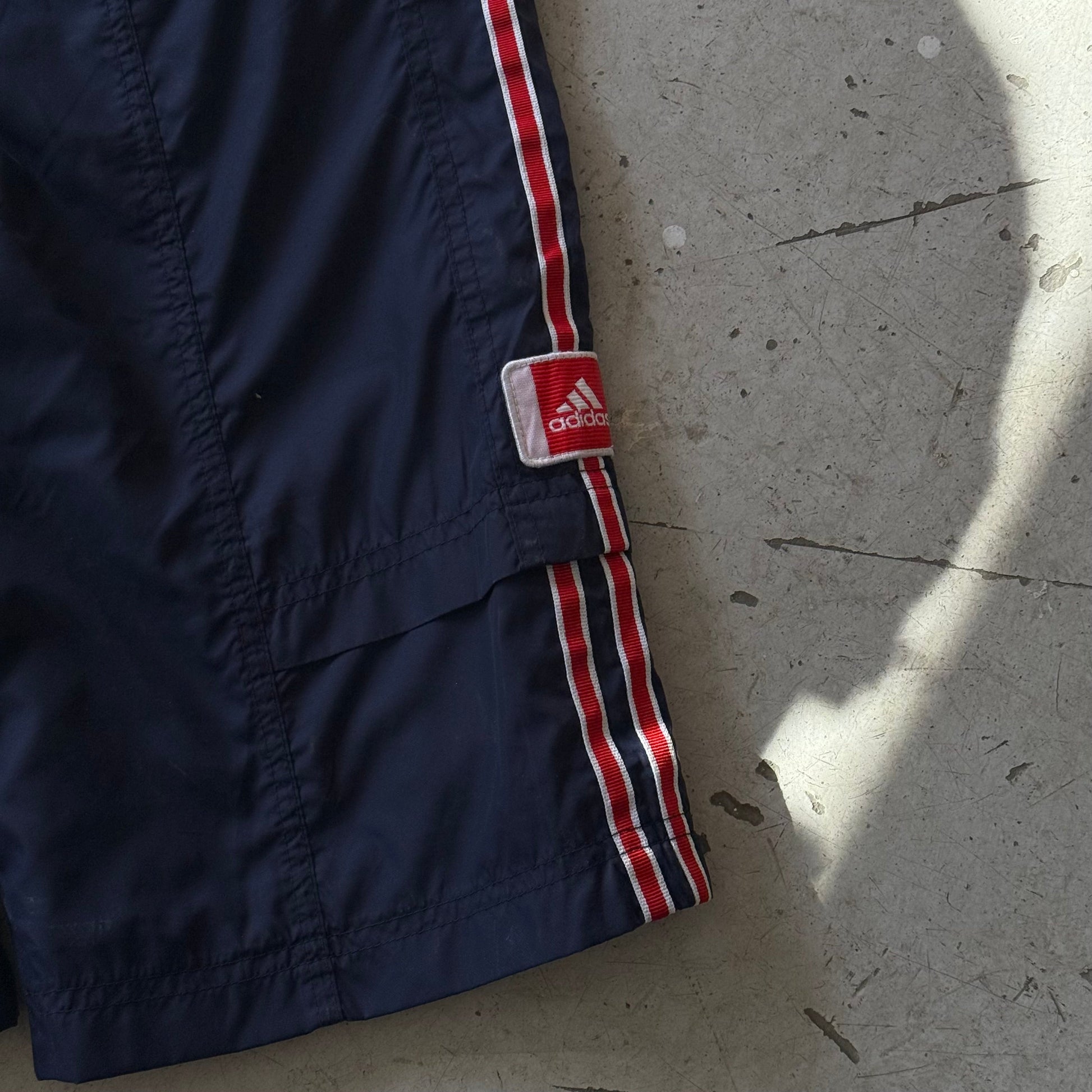 Adidas | track pants | navy/rød/hvid | S - Re:Junk Vintage