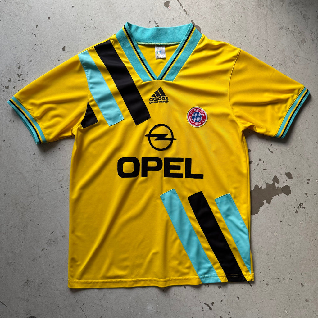 Adidas vintage Bayern München udebanetrøje 90s gul L - Re:Junk Vintage