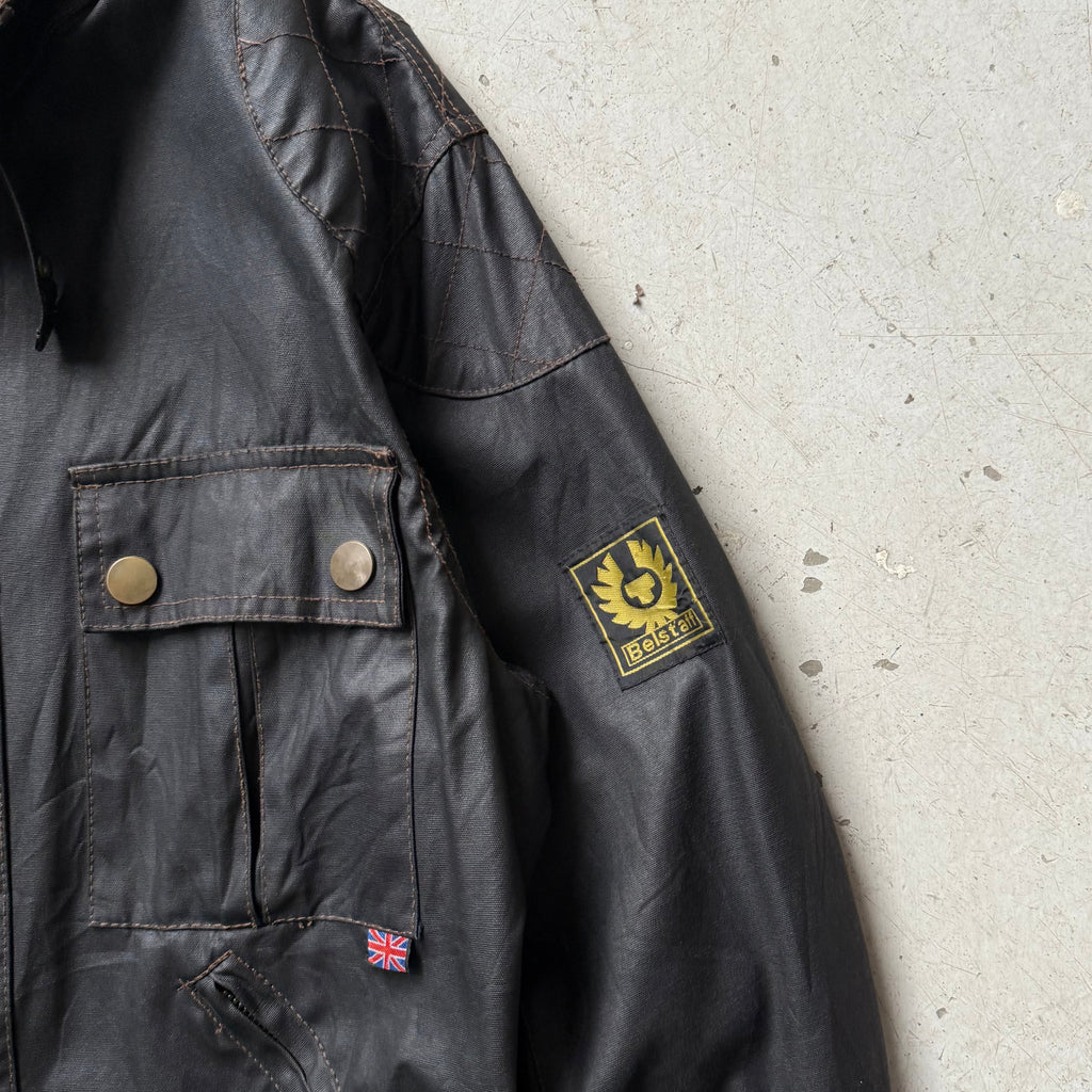 Belstaff Black Prince – Vokset motorcykeljakke – Herre XL - Re:Junk Vintage