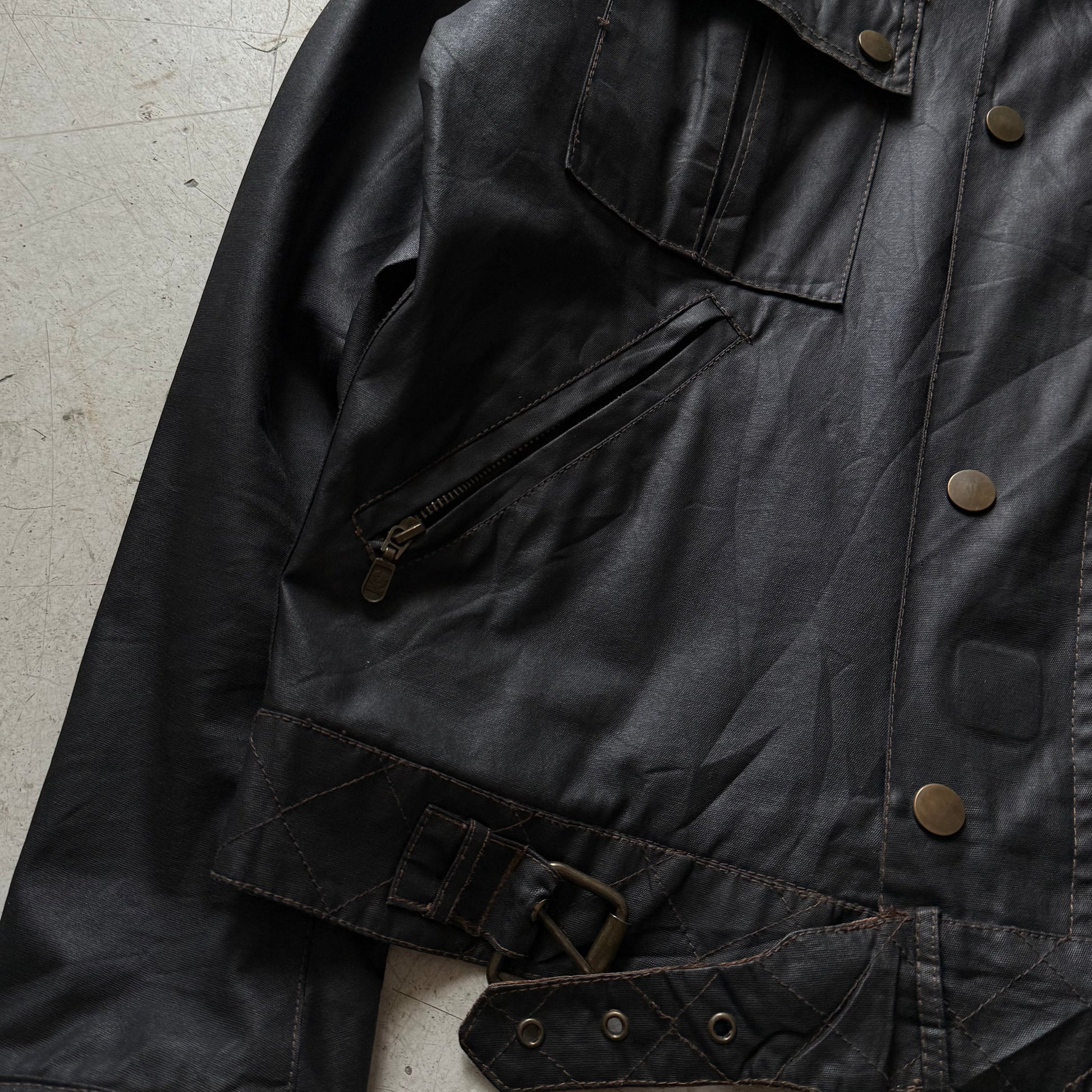 Belstaff Black Prince – Vokset motorcykeljakke – Herre XL - Re:Junk Vintage