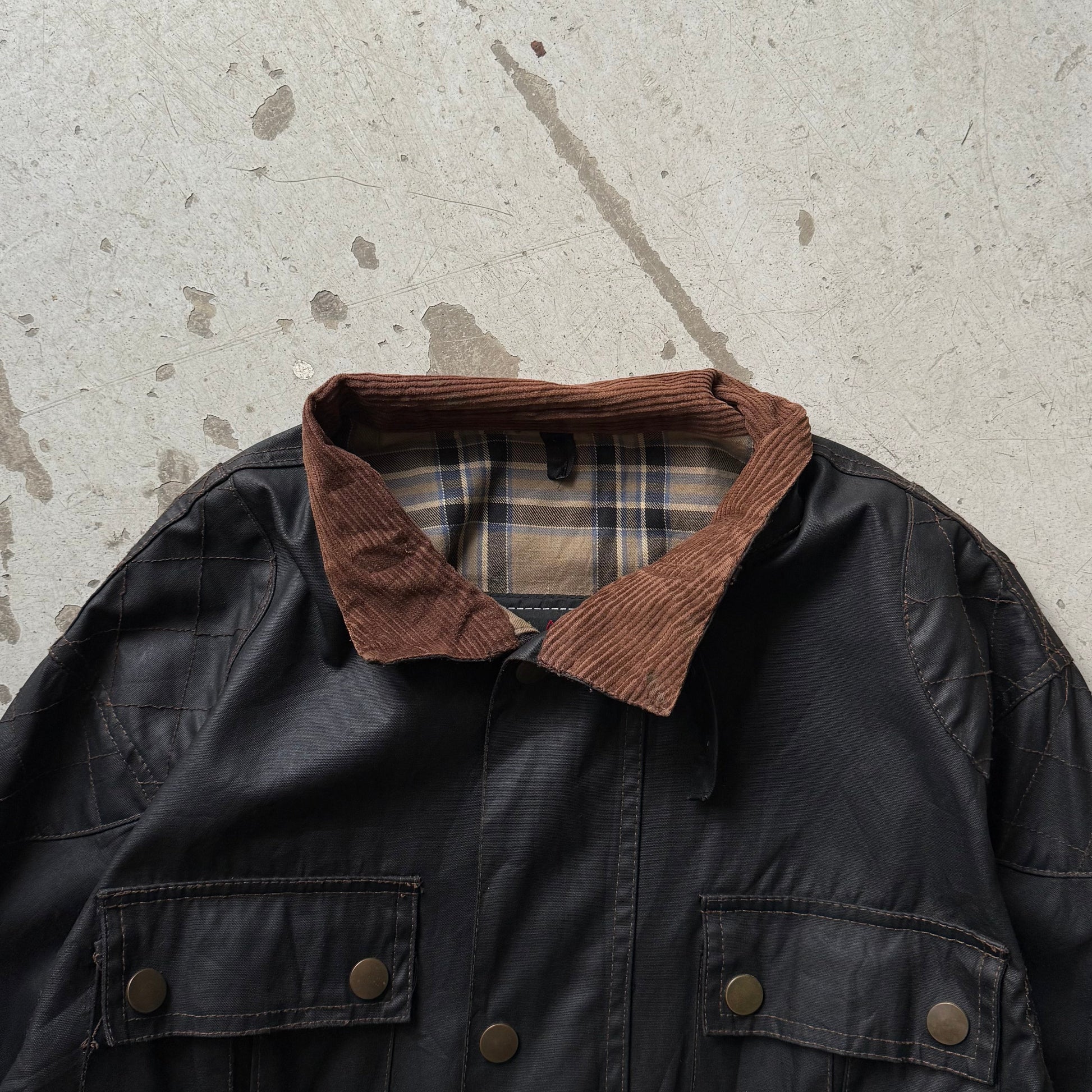 Belstaff Black Prince – Vokset motorcykeljakke – Herre XL - Re:Junk Vintage