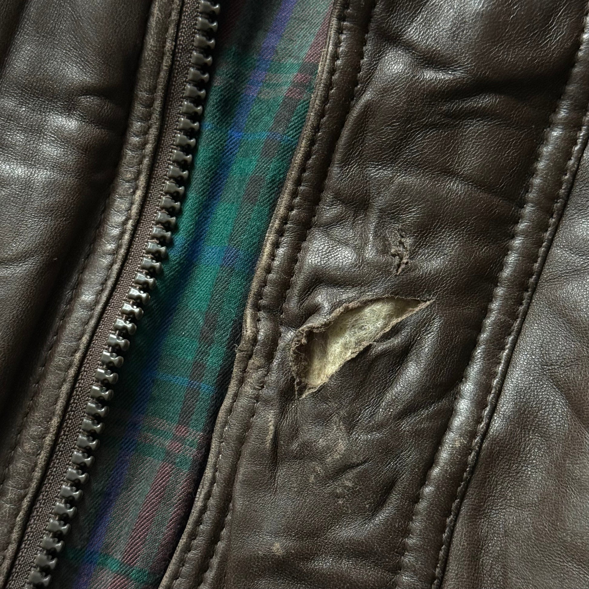 Bill Blass | Vintage Læderjakke | mørkebrun | XL - Re:Junk Vintage