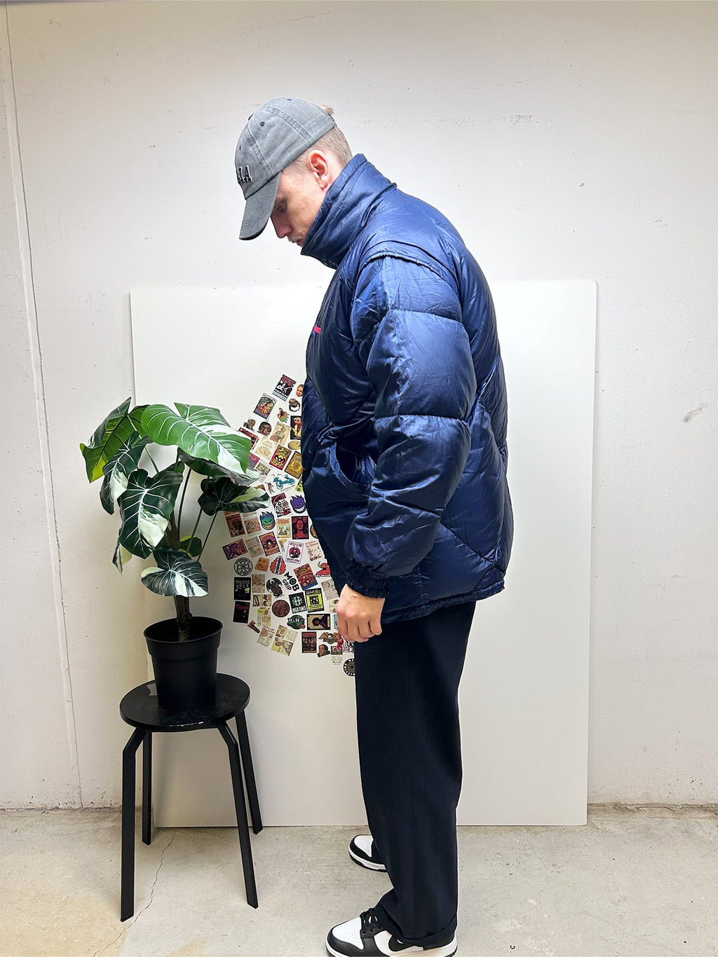 Blue Pufferjacket - XL - Re:Junk Vintage