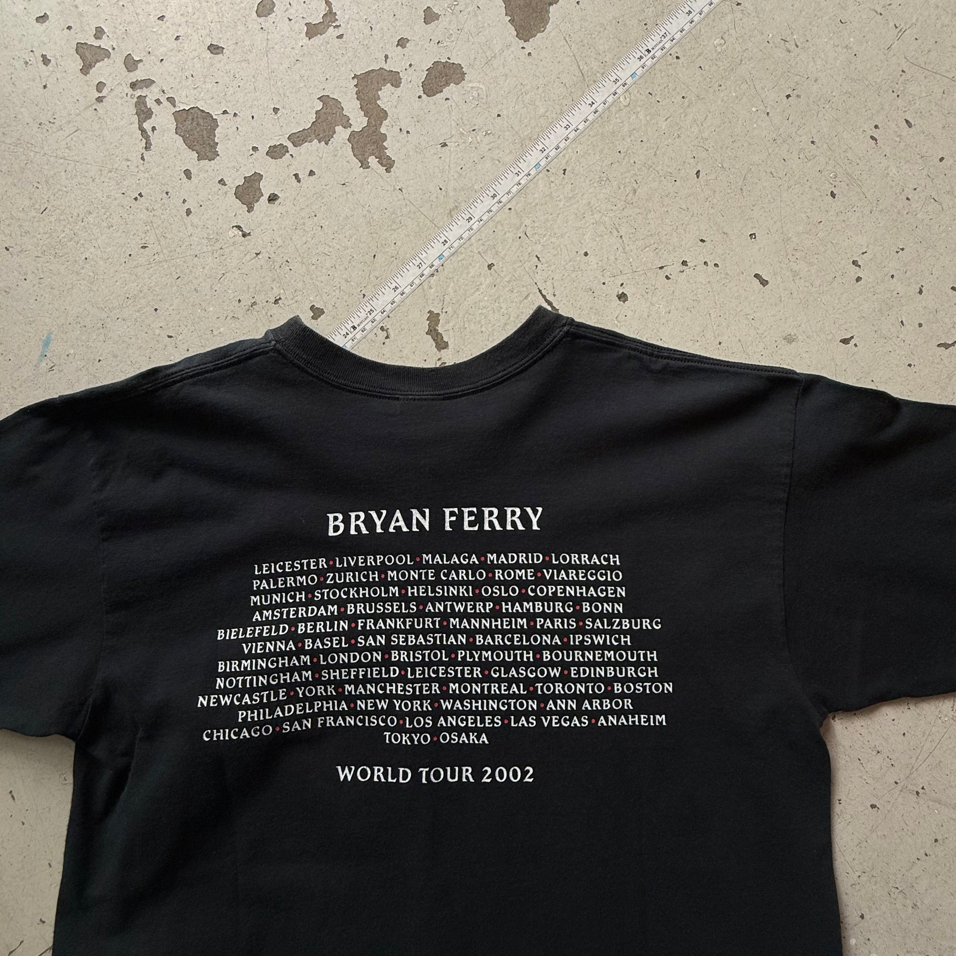 Bryan Ferry | tour t-shirt | sort | L - Re:Junk Vintage