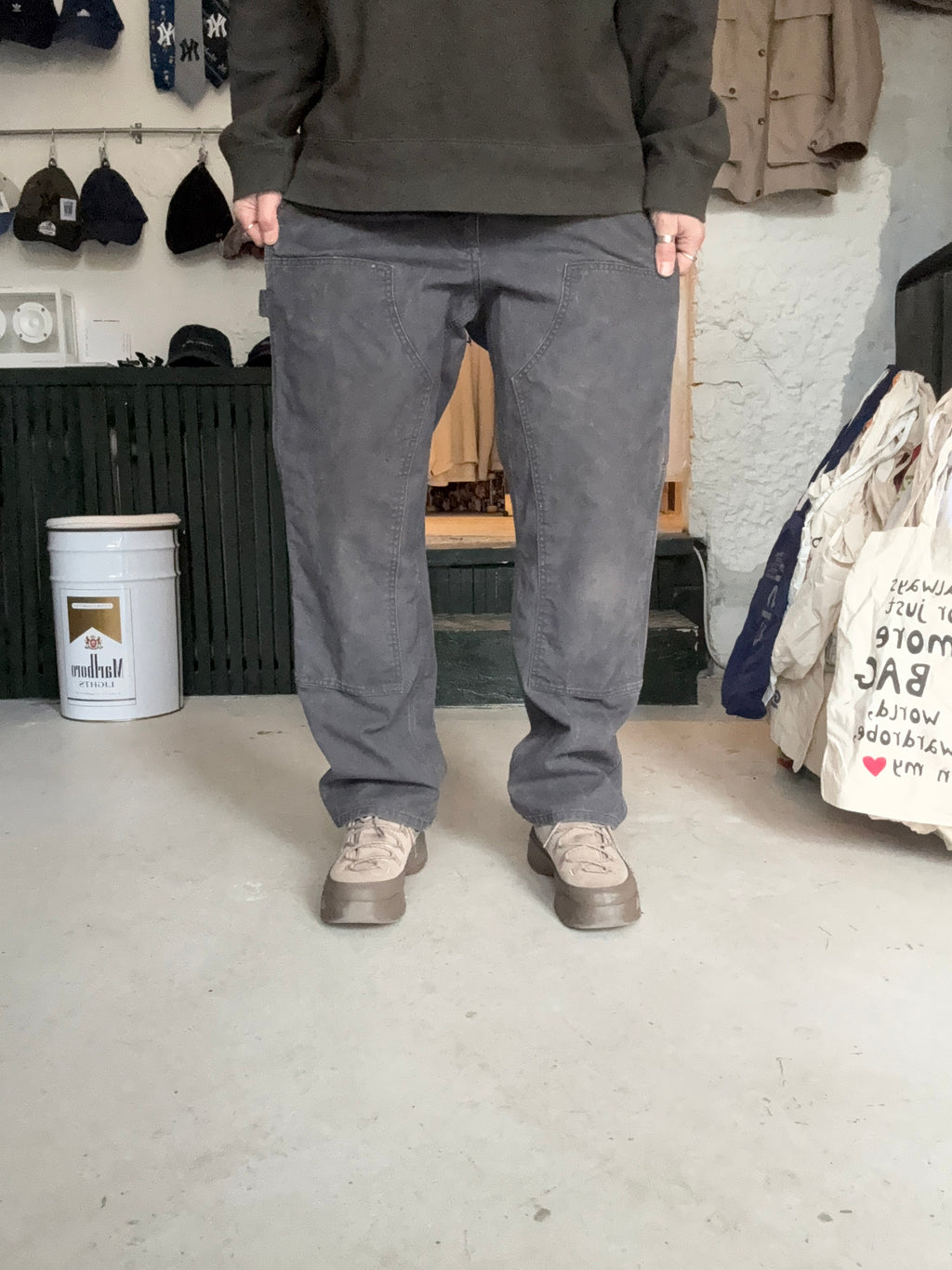 Carhartt | Double Knee | grå | W36 L32 - Re:Junk Vintage