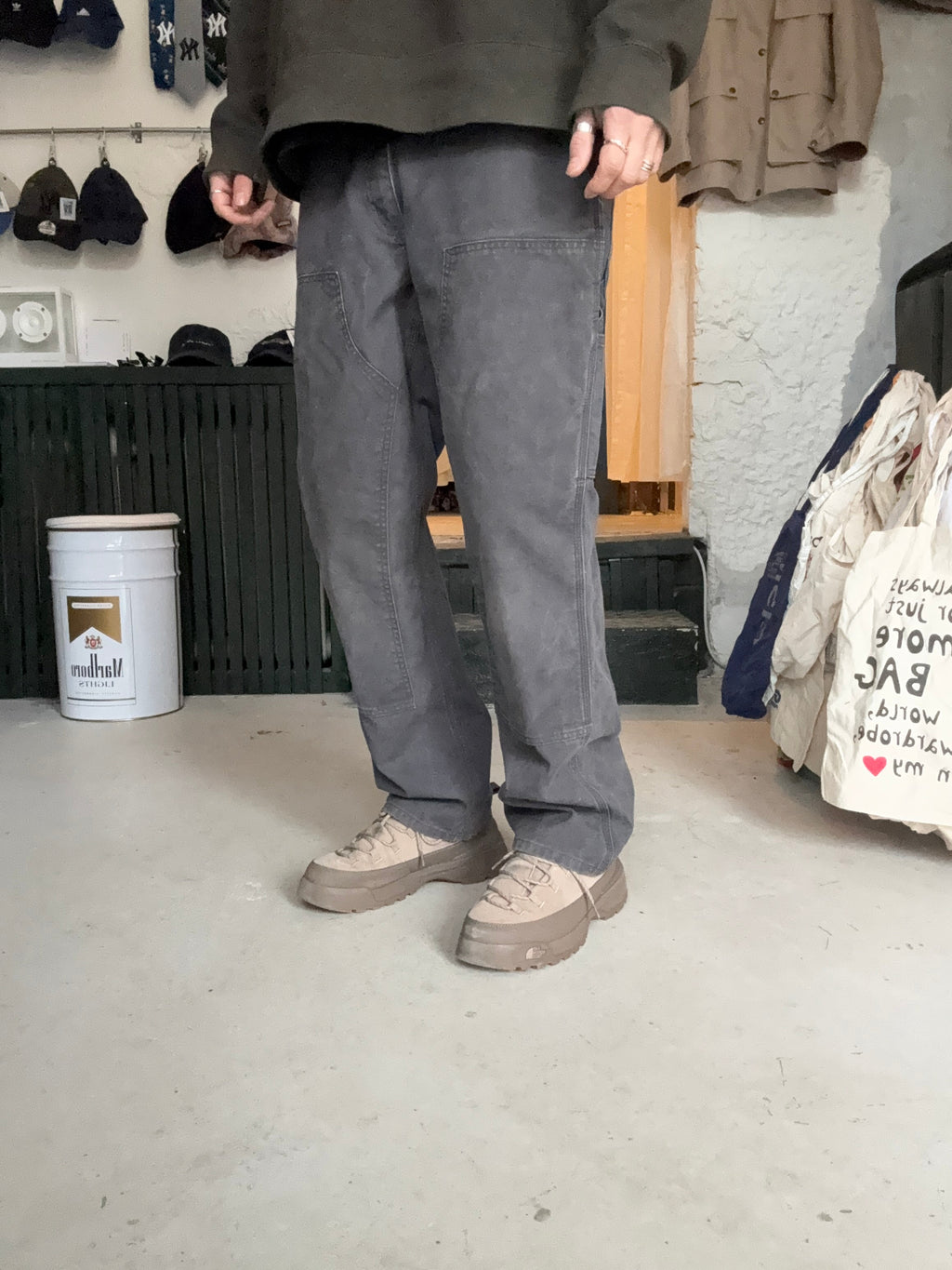 Carhartt | Double Knee | grå | W36 L32 - Re:Junk Vintage