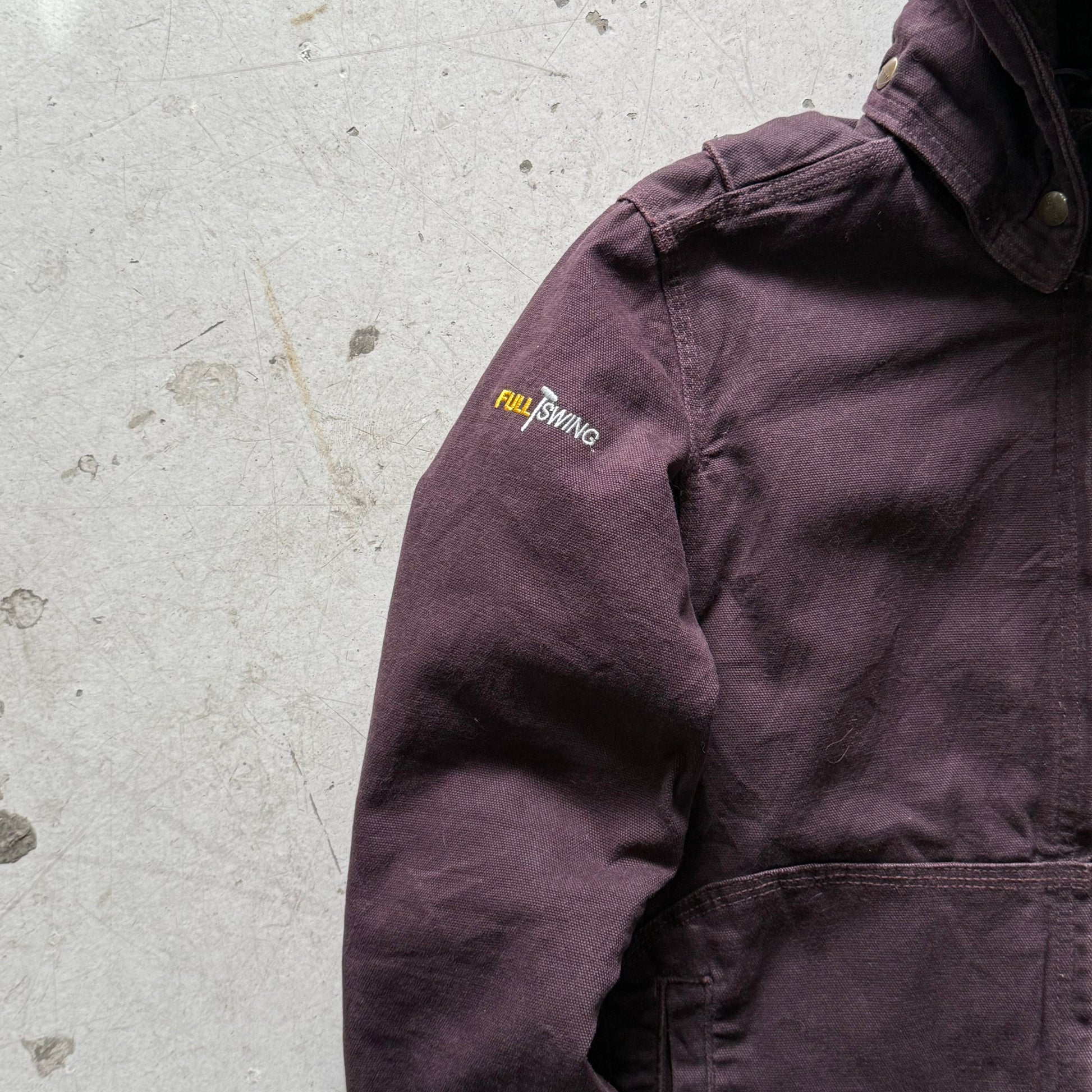Carhartt Full Swing Jakke – Mørkelilla (Vintage Workwear) - Re:Junk Vintage
