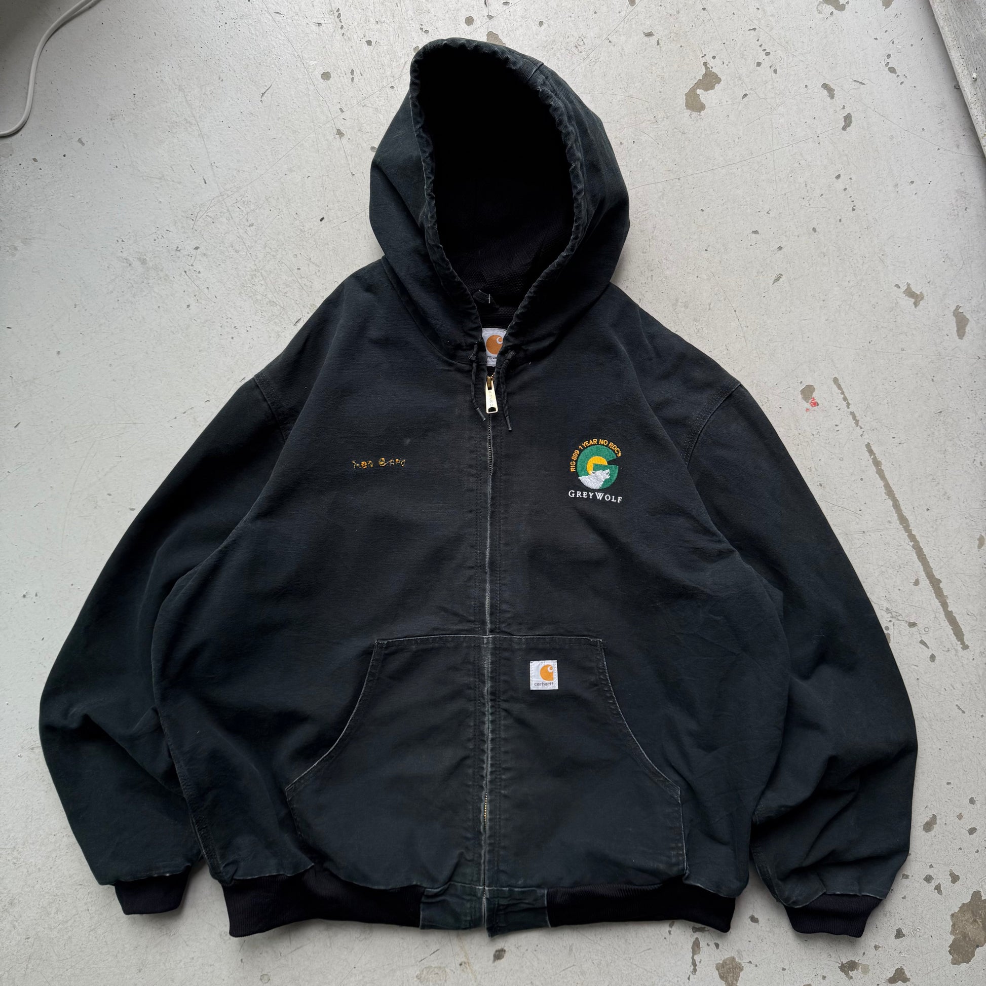 Carhartt Hoodie Jacket – Sort Workwear Vintage Large - Re:Junk Vintage