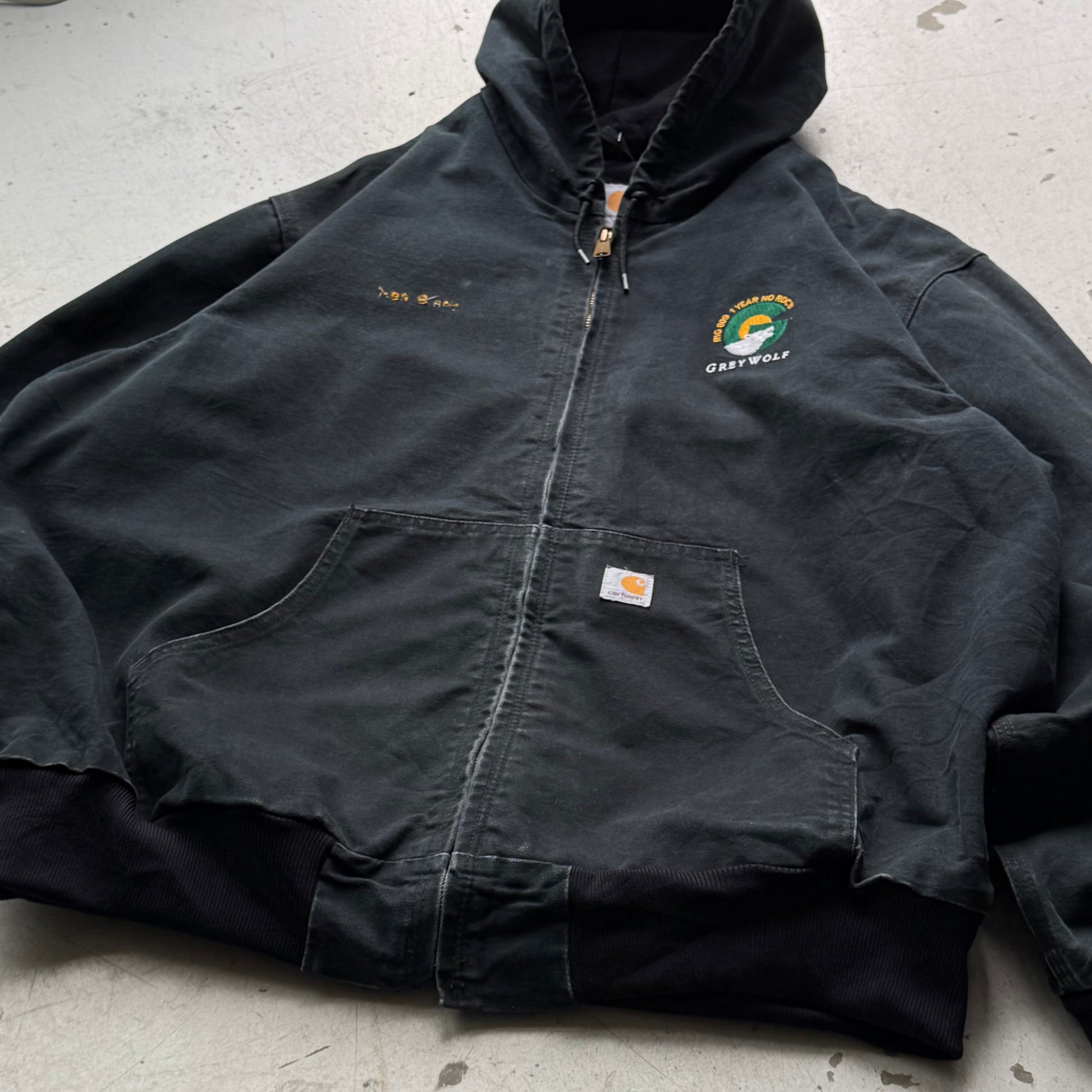 Carhartt Hoodie Jacket – Sort Workwear Vintage Large - Re:Junk Vintage