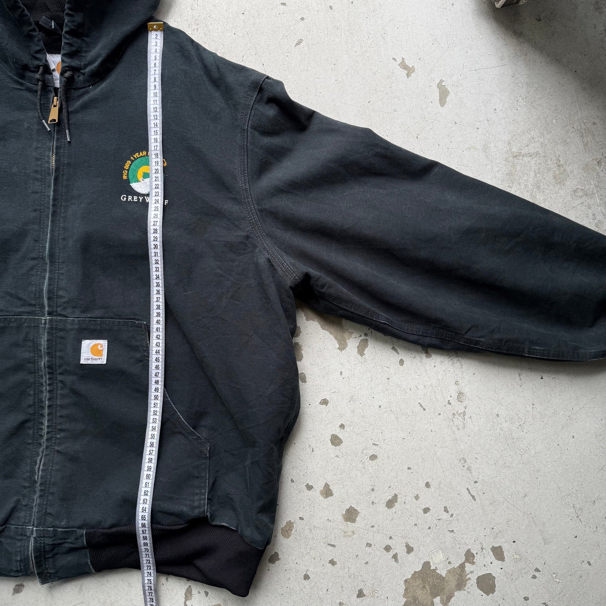 Carhartt Hoodie Jacket – Sort Workwear Vintage Large - Re:Junk Vintage