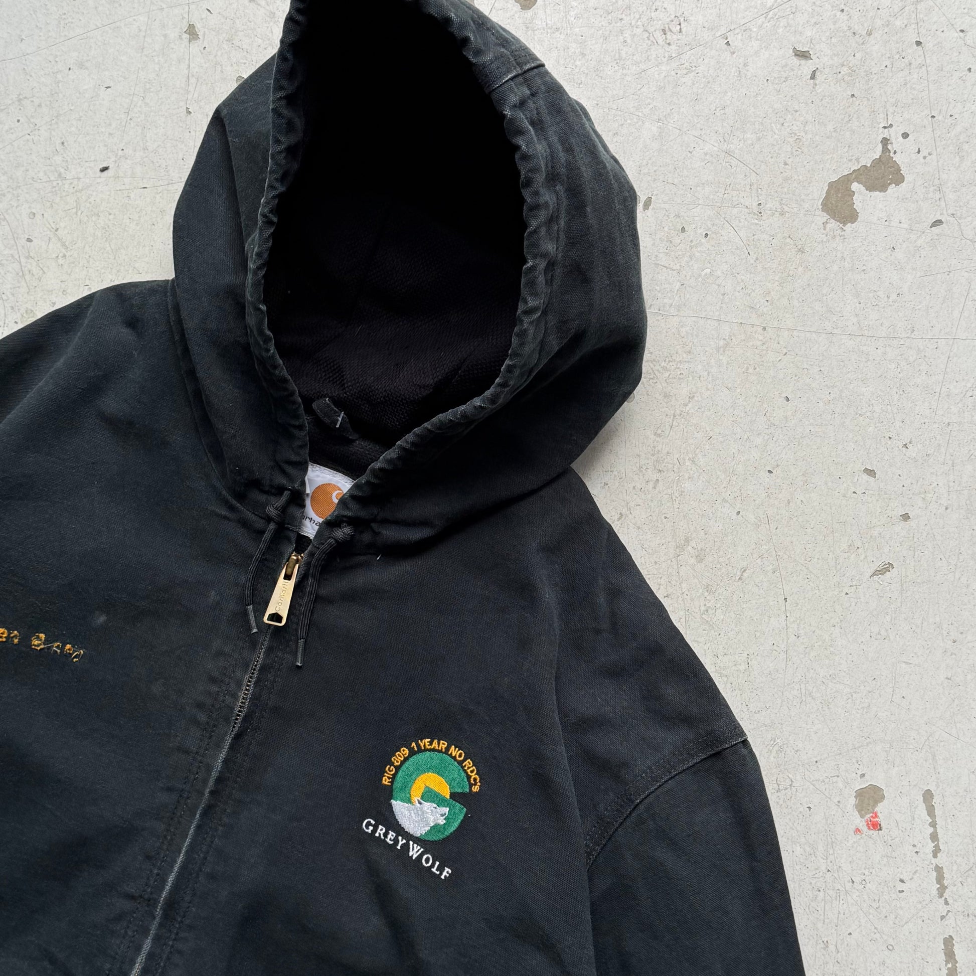 Carhartt Hoodie Jacket – Sort Workwear Vintage Large - Re:Junk Vintage